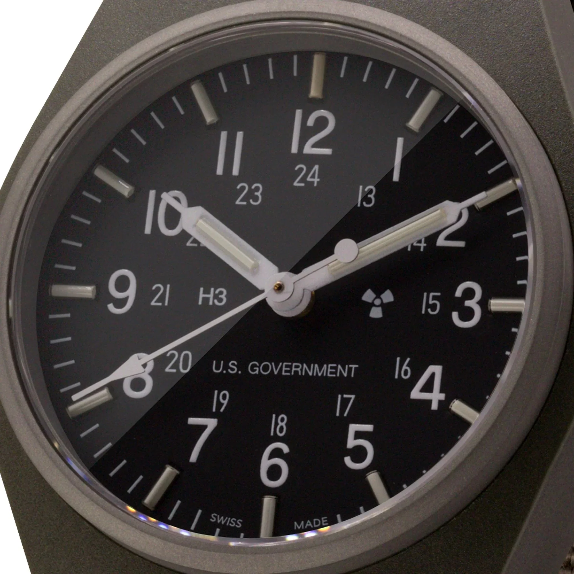 Marathon General Purpose Quartz (GPQ) - 34mm US Government Marked Sage Green WW194004SG - Image 3