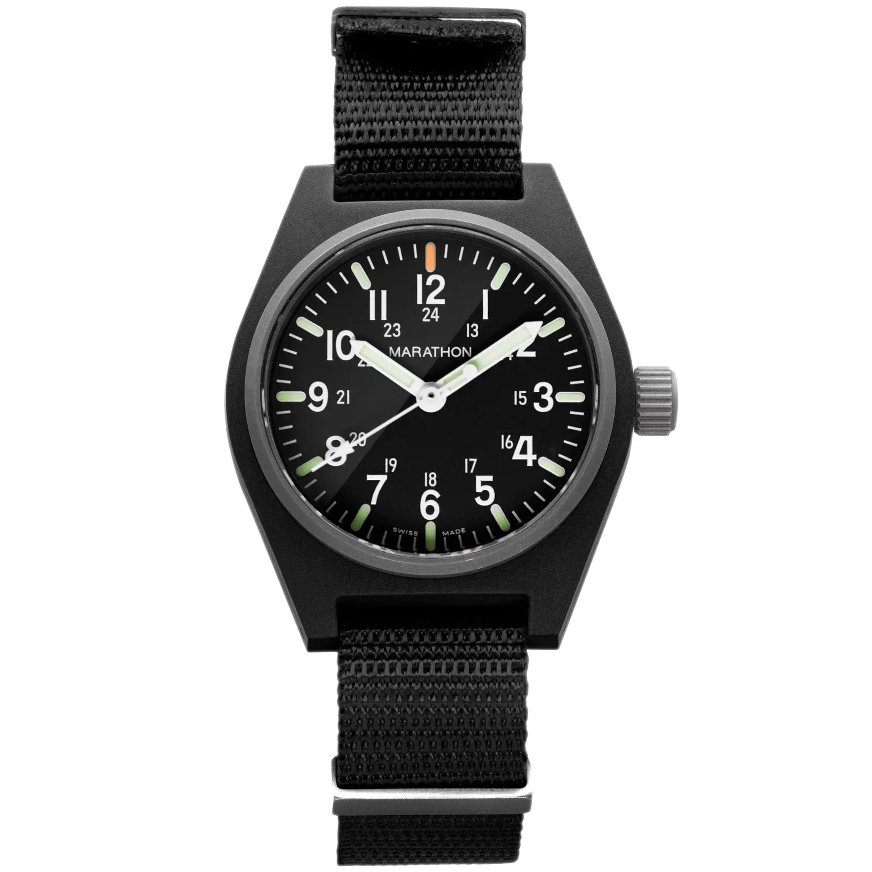 Marathon General Purpose Quartz with MaraGlo (GPQ) - 34mm No Government Markings Black WW194009-BK-NGM - Image 4