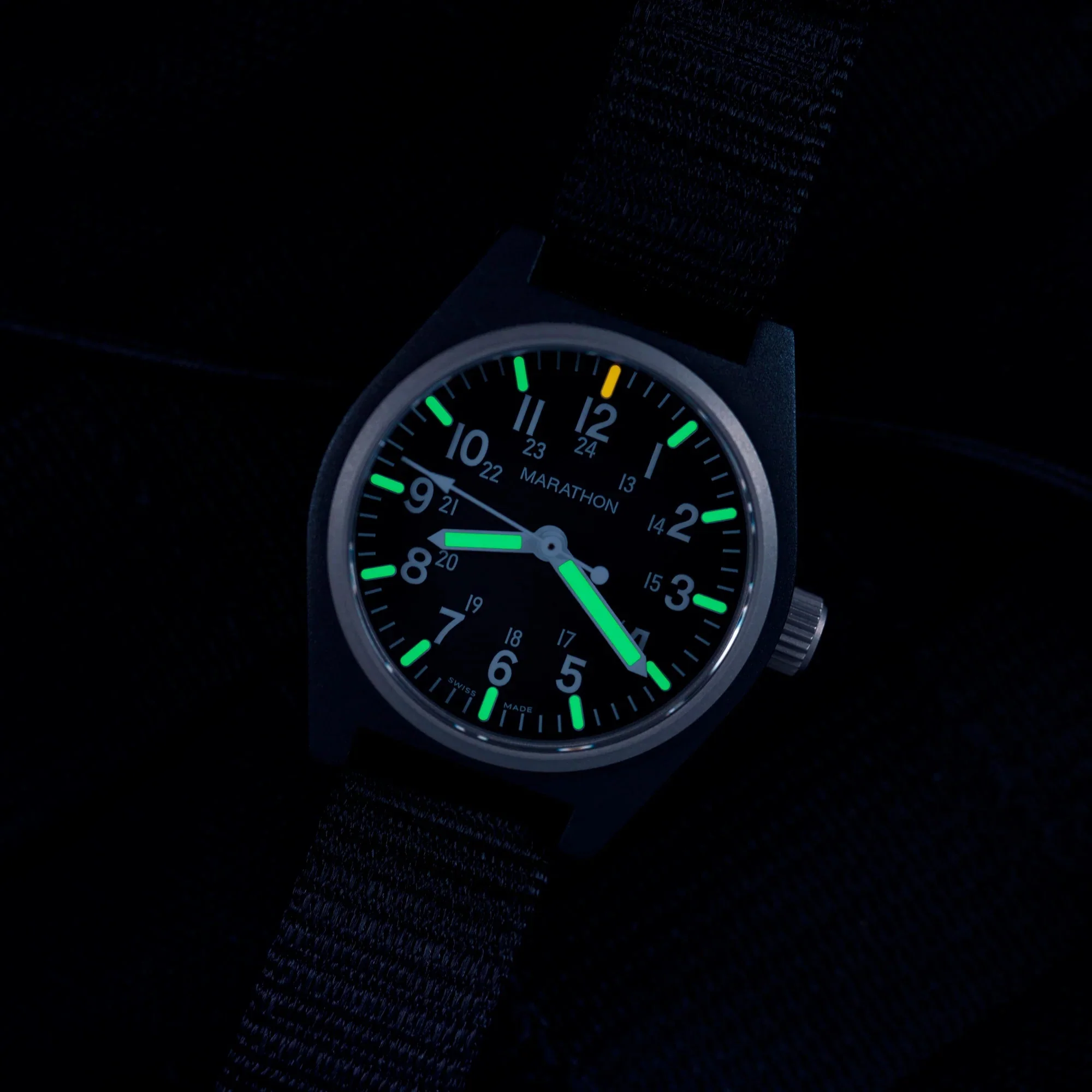 Marathon General Purpose Quartz with MaraGlo (GPQ) - 34mm No Government Markings Black WW194009-BK-NGM - Image 5