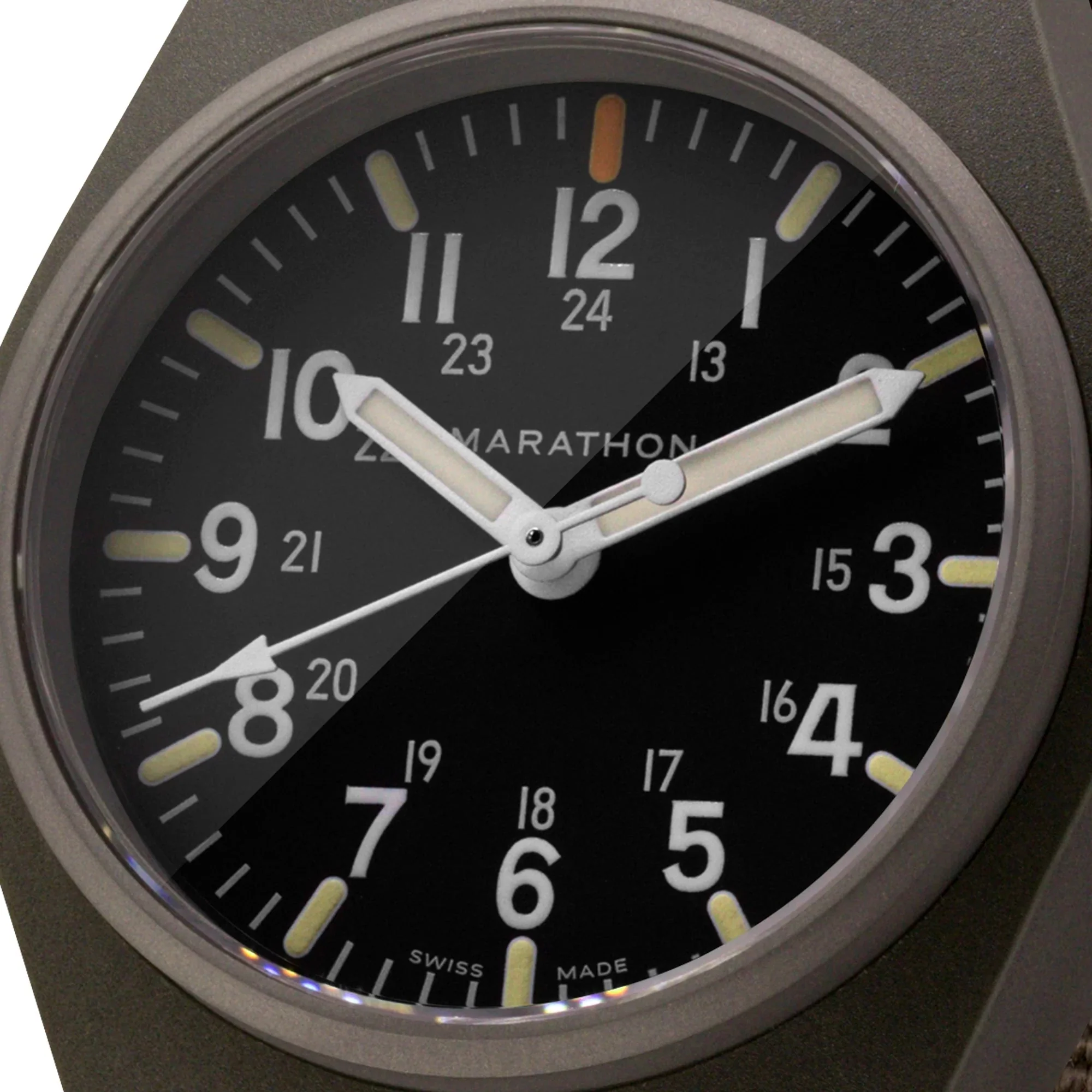 Marathon General Purpose Quartz with MaraGlo (GPQ) - 34mm No Government Markings Sage Green WW194009-SG-NGM - Image 2