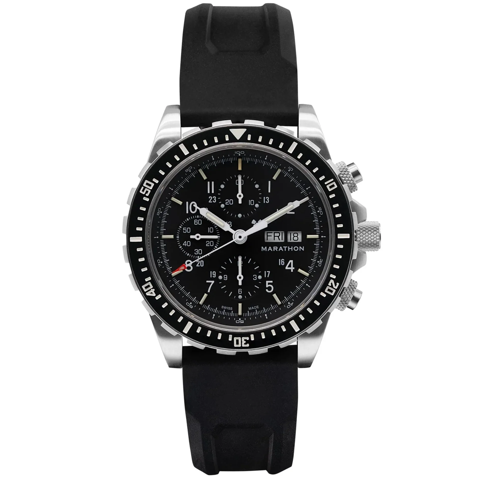 Marathon Jumbo Diver/Pilot's Automatic Chronograph (CSAR) - 46mm No Government Markings Stainless Steel WW194014 - Image 2
