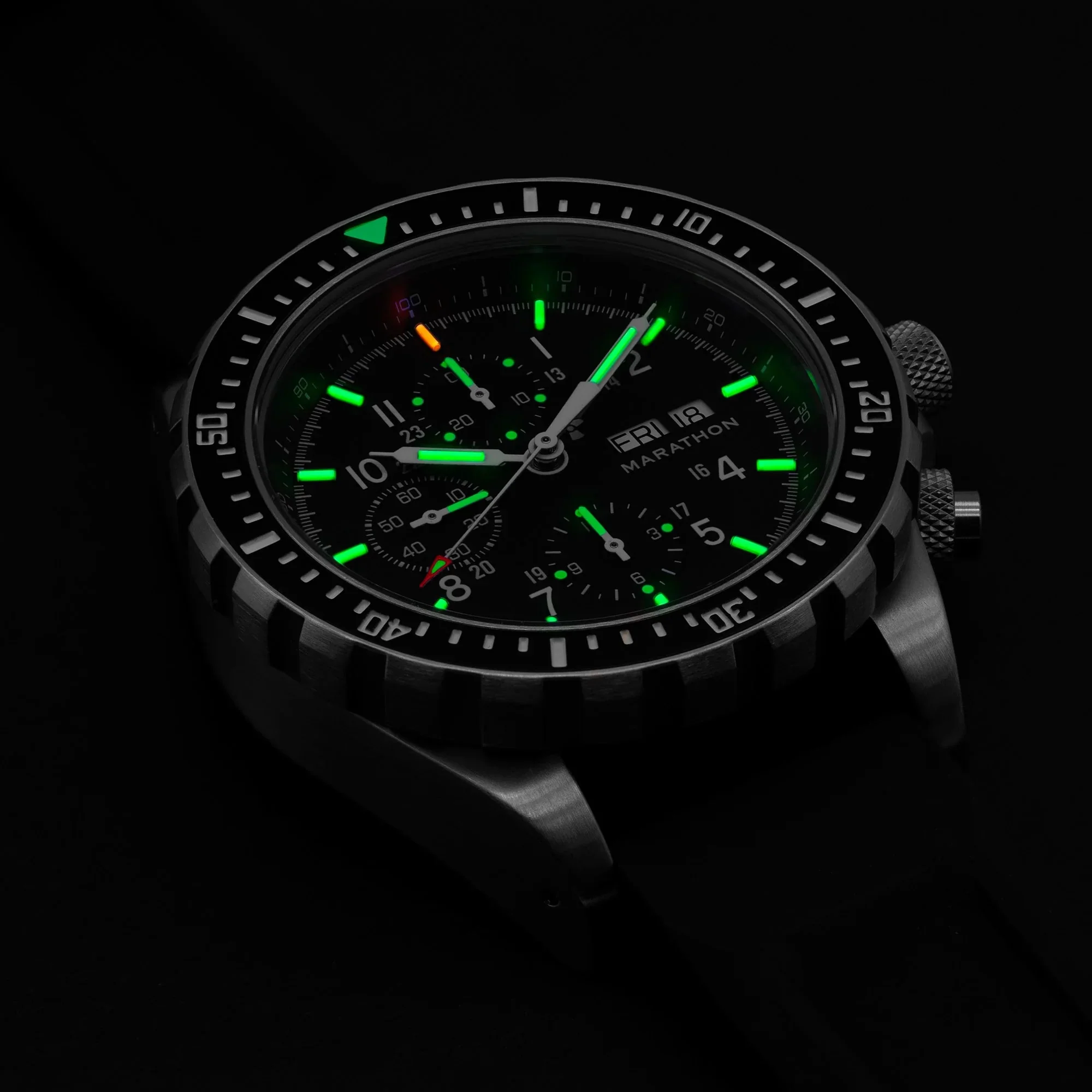 Marathon Jumbo Diver/Pilot's Automatic Chronograph (CSAR) - 46mm No Government Markings Stainless Steel WW194014 - Image 4