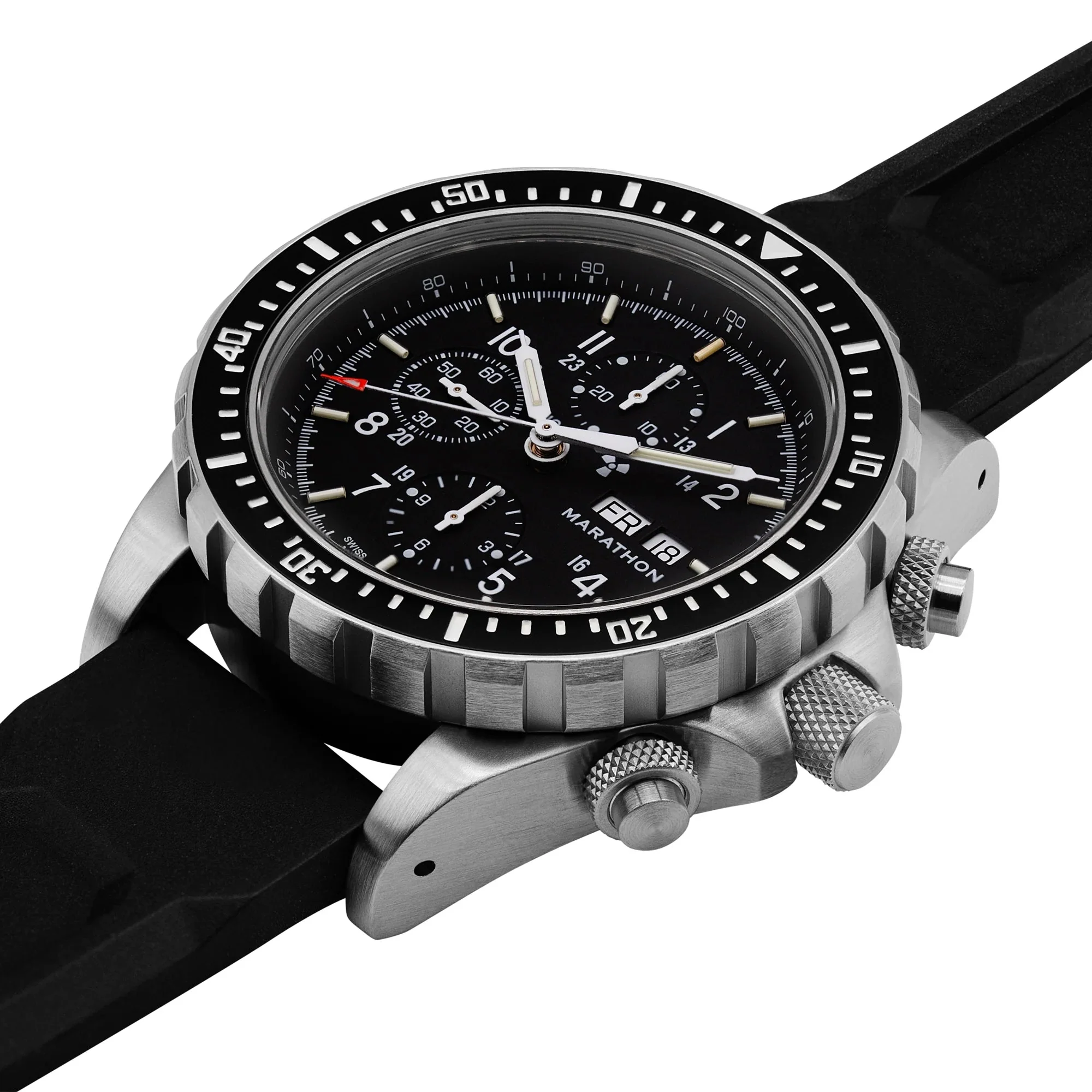 Marathon Jumbo Diver/Pilot's Automatic Chronograph (CSAR) - 46mm No Government Markings Stainless Steel WW194014 - Image 5
