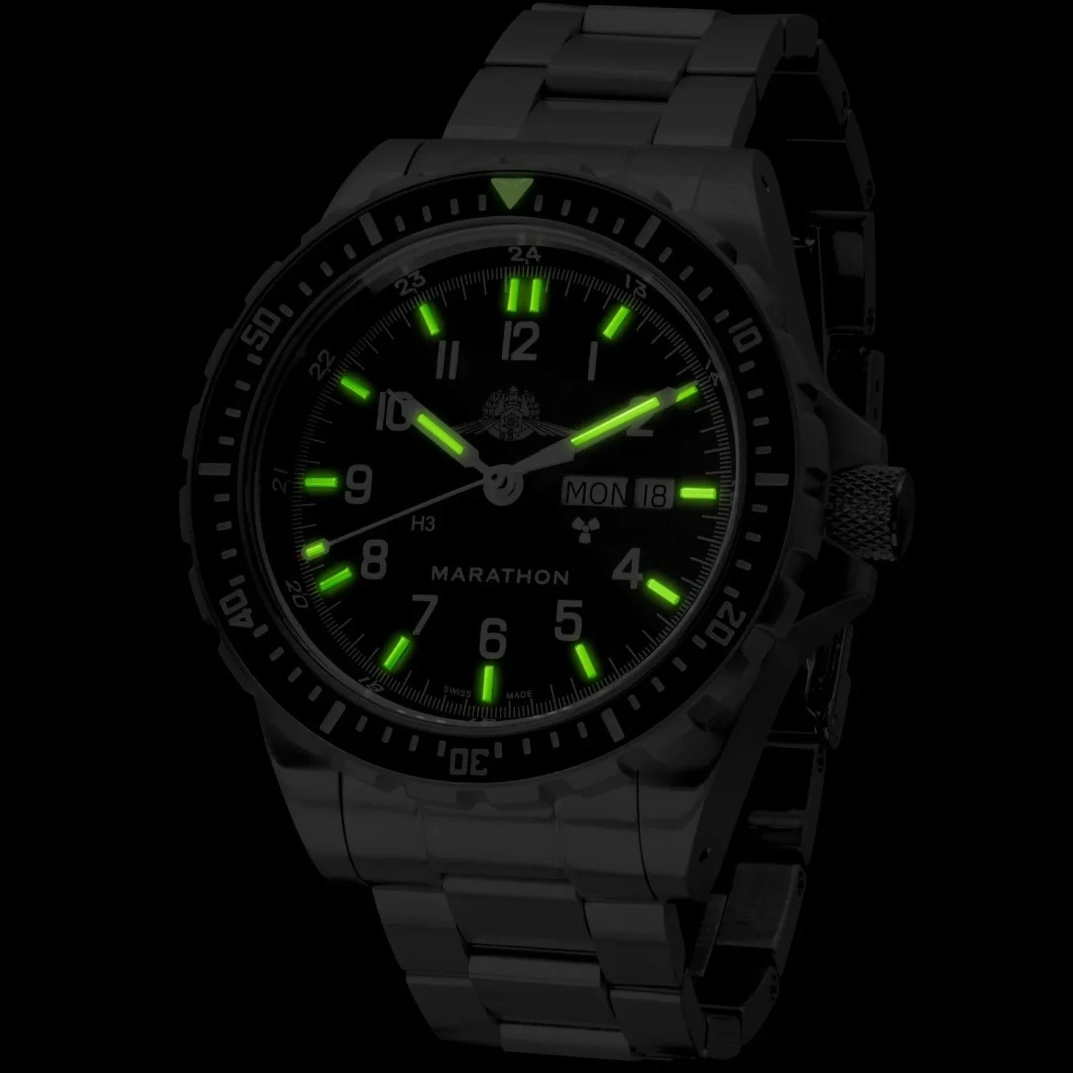 Marathon Jumbo Diver's Automatic (JDD) - 46mm Yamam Stainless Steel WW194021BRACE-YAMAM - Image 5