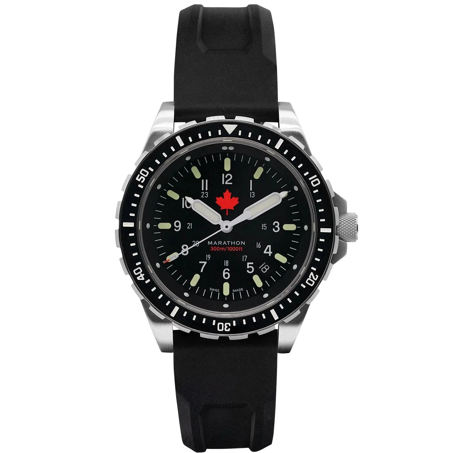 Marathon Jumbo Diver's Quartz (JSAR) - 46mm Maple Leaf dial Limited Edition Stainless Steel WW194018MPL - Image 2
