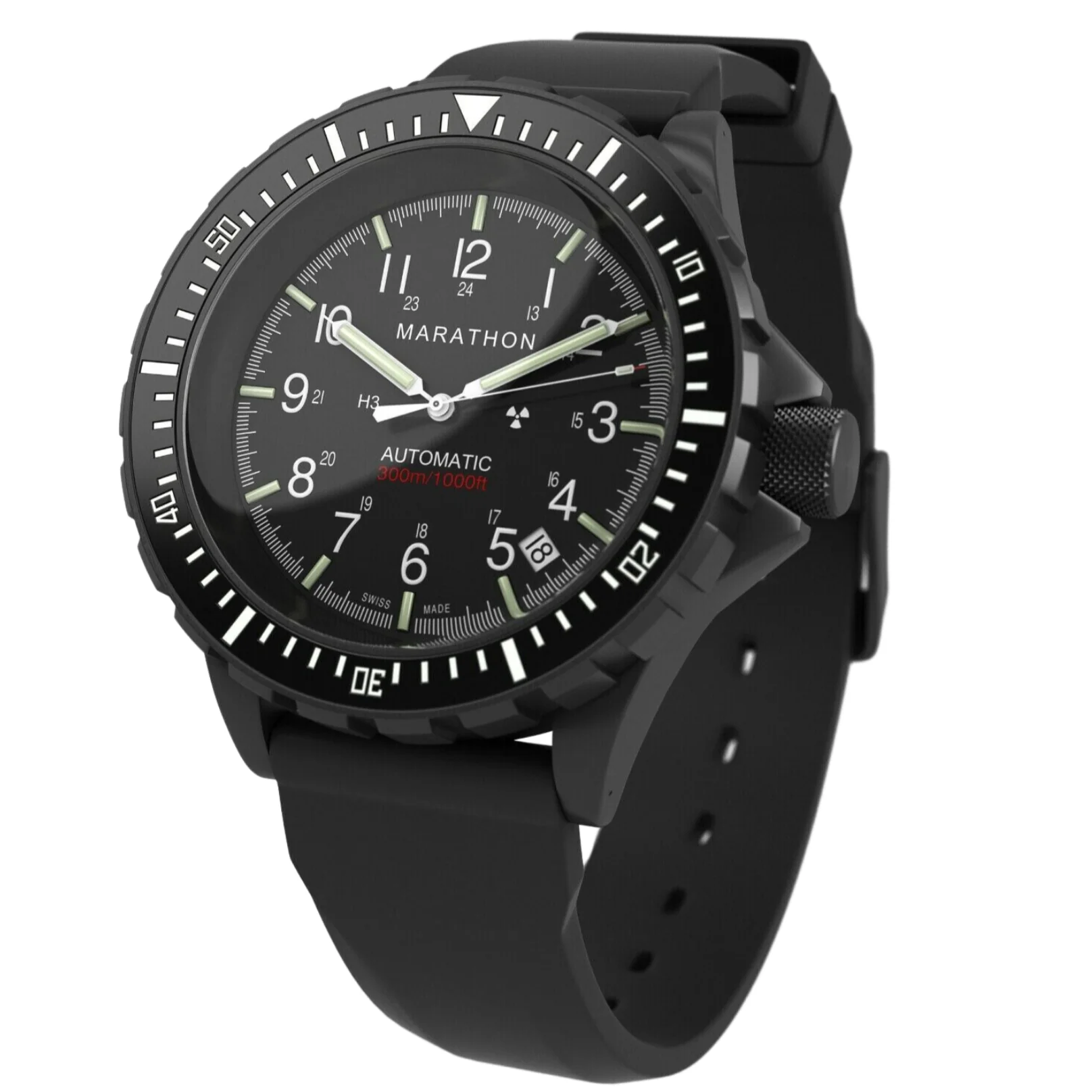 Marathon Large Diver's Automatic (GSAR) - 41mm No Government Markings Anthracite Black WW194006BK-NGM