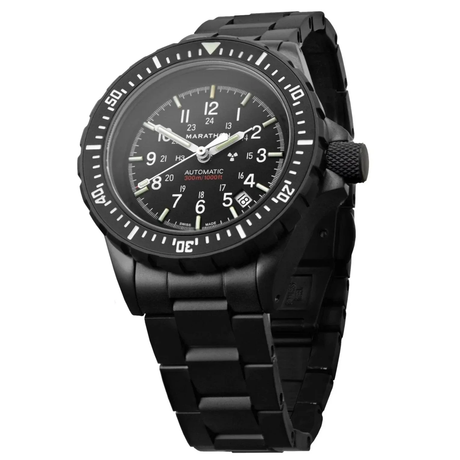 Marathon Large Diver's Automatic (GSAR) - 41mm No Government Markings Anthracite Black WW194006BKBRACE - Image 2