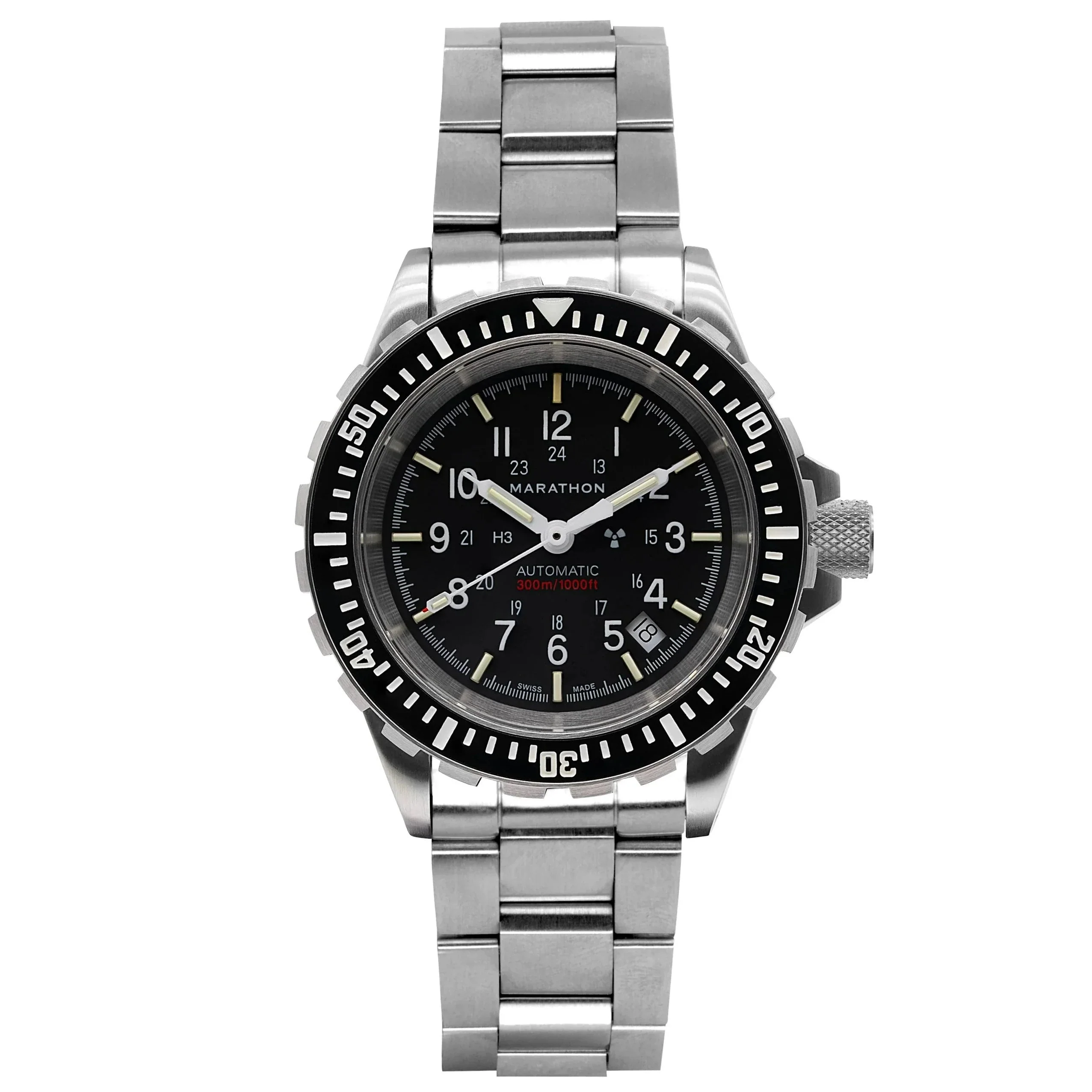 Marathon Large Diver's Automatic (GSAR) - 41mm No Government Markings Stainless Steel WW194006BRACE-NGM - Image 2