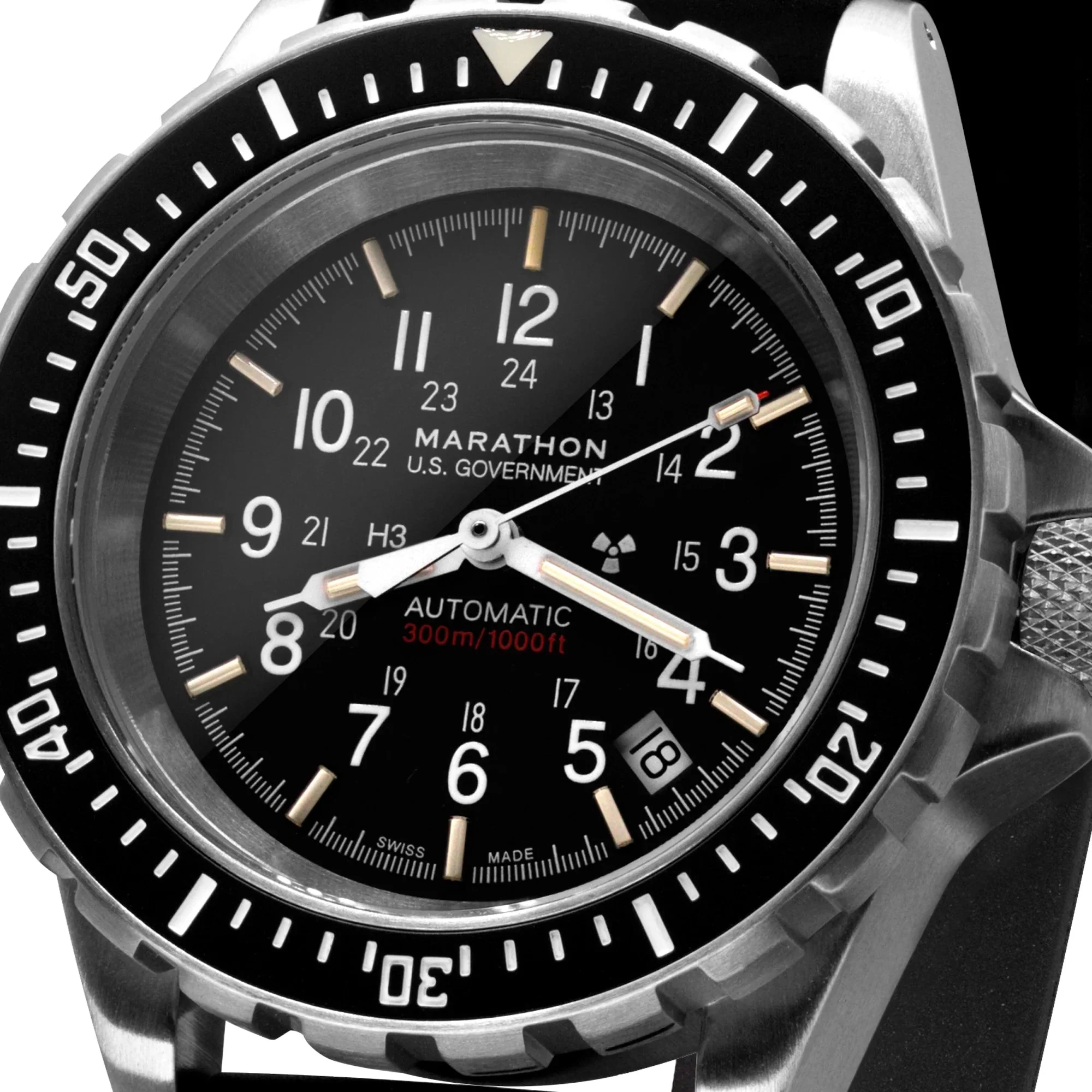 Marathon Large Diver's Automatic (GSAR) - 41mm US Government Markings Stainless Steel - Image 4