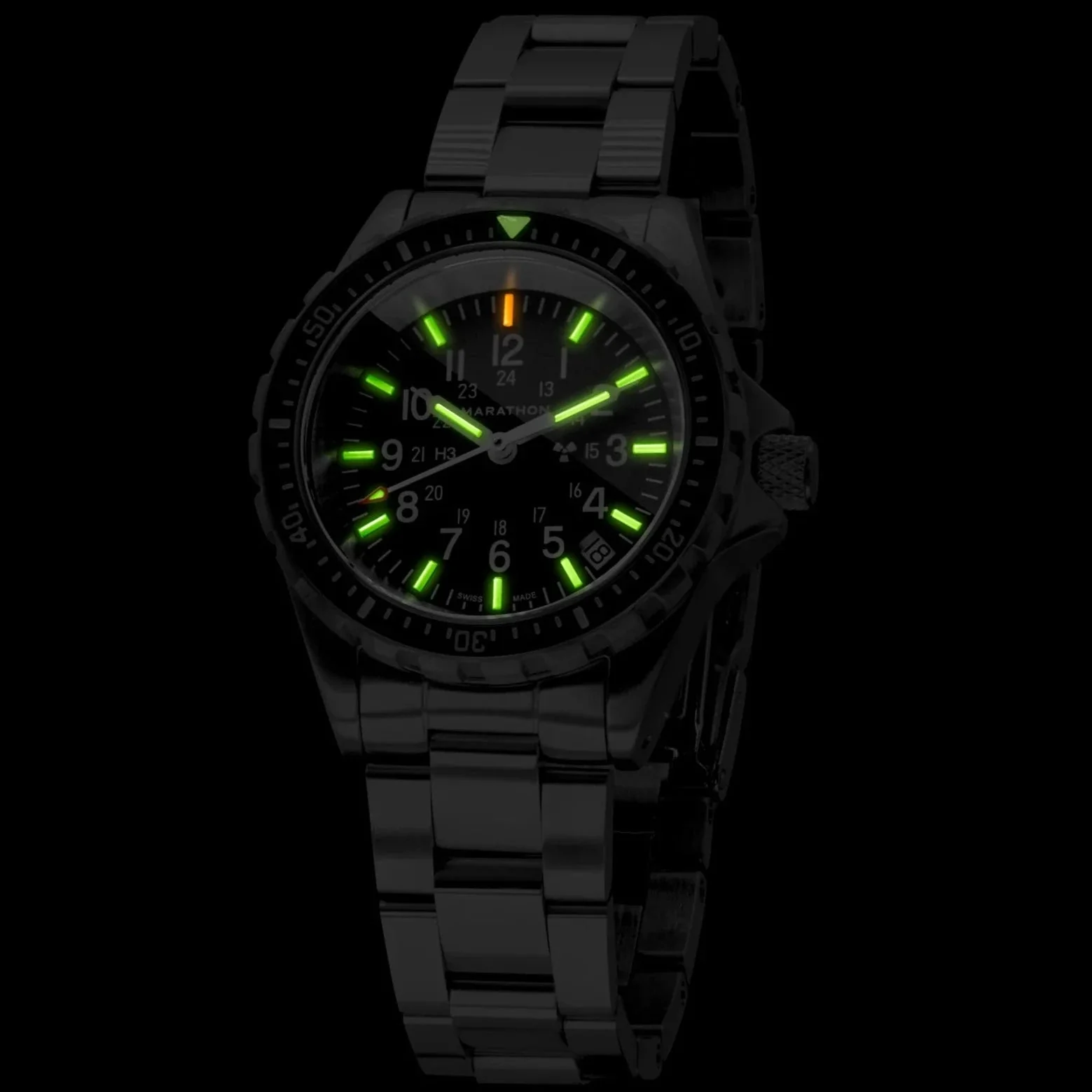 Marathon Medium Diver's Quartz (MSAR Quartz) - 36mm No Government Markings Stainless Steel WW194027BRACE-MA - Image 4