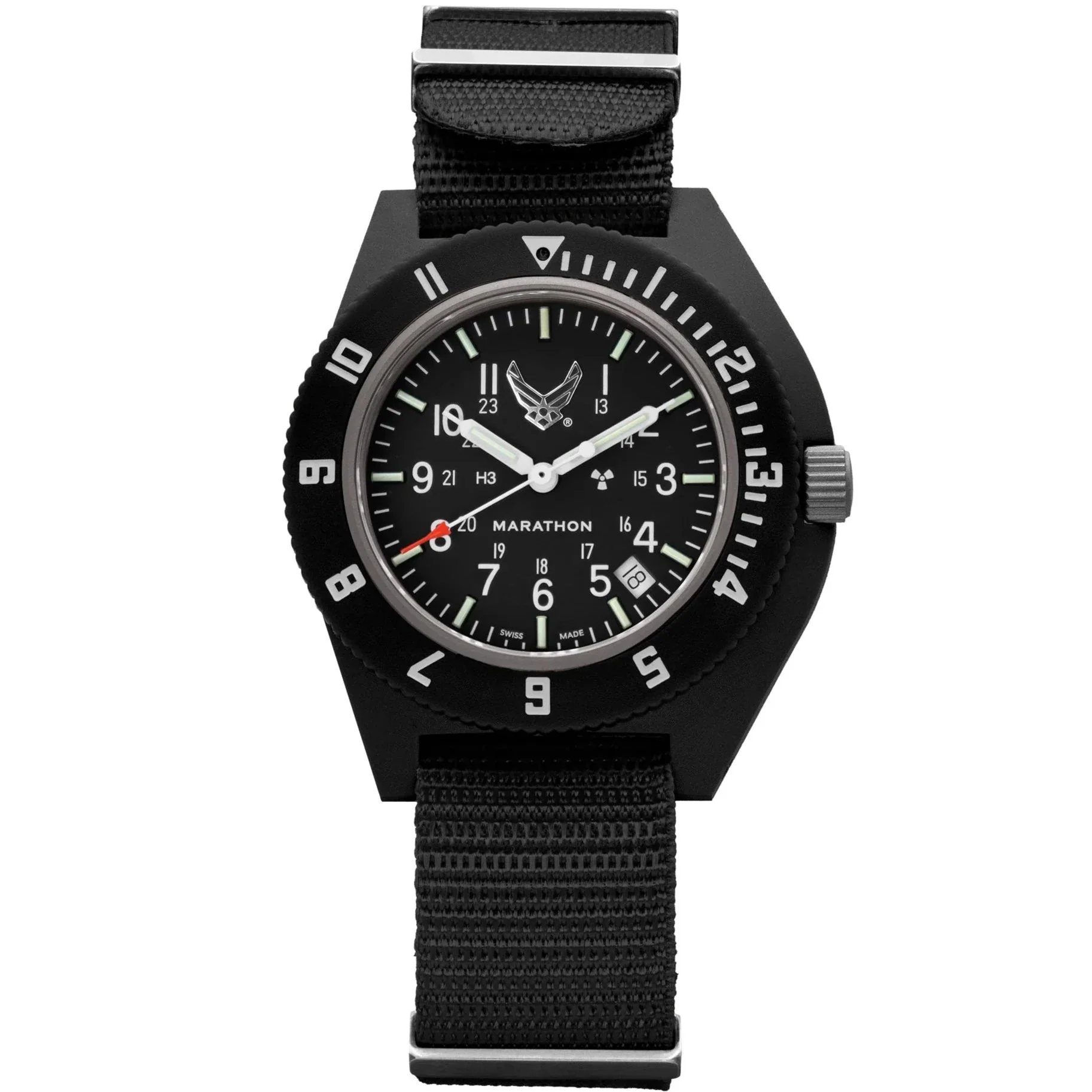 Marathon Official USAF™ Pilot's Navigator with Date - 41mm  US Air Force Marked Black WW194013BK-USAF - Image 2