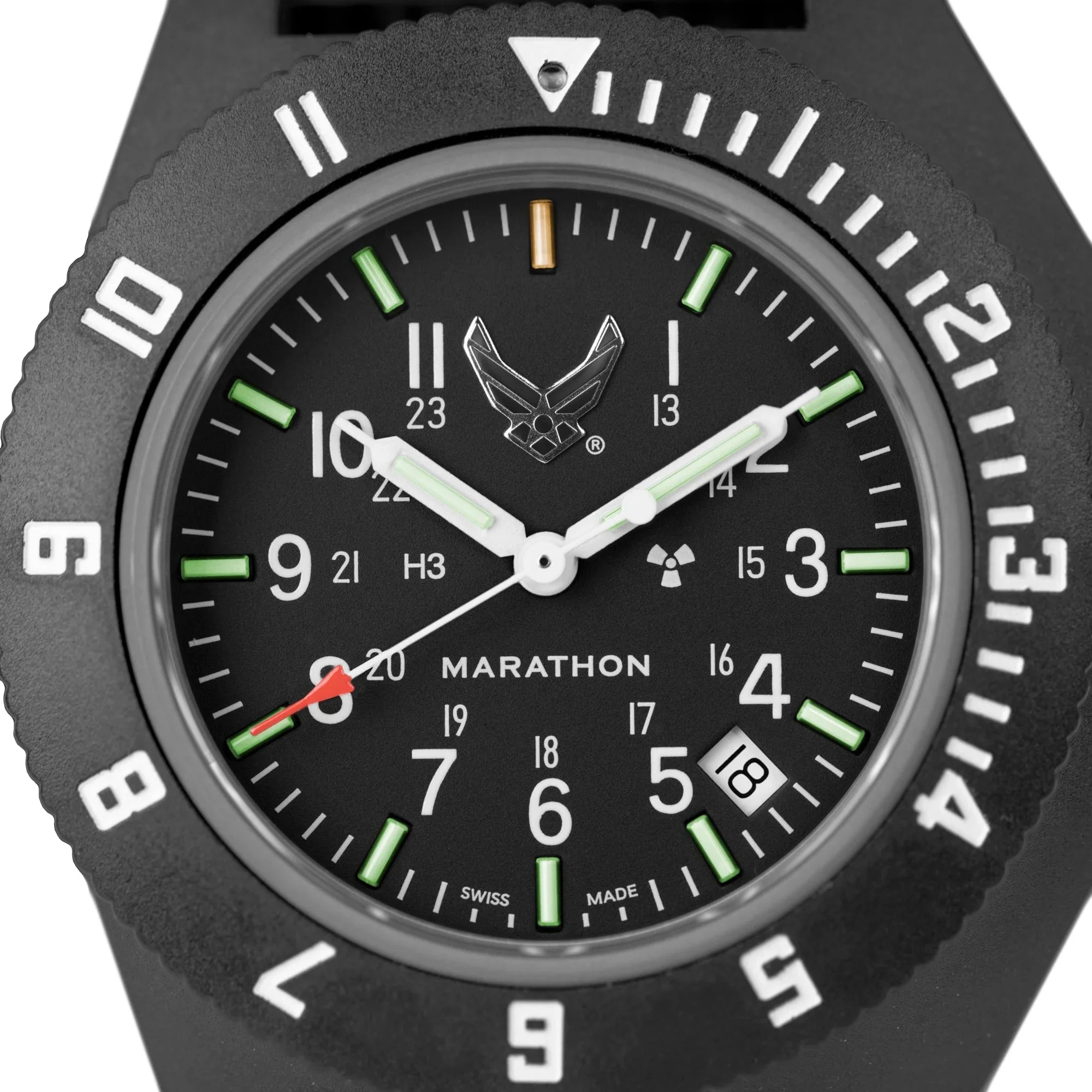 Marathon Official USAF™ Pilot's Navigator with Date - 41mm  US Air Force Marked Black WW194013BK-USAF - Image 3