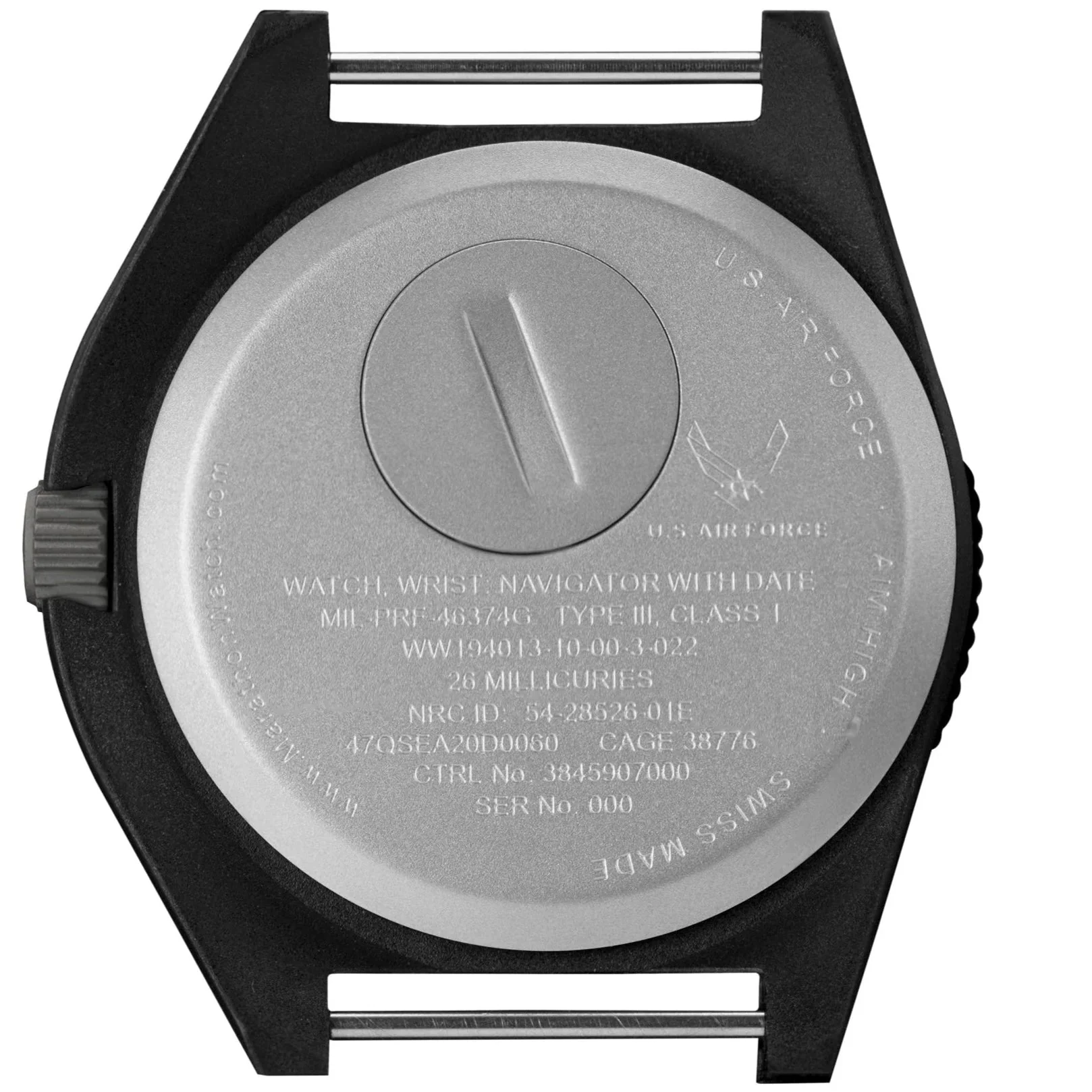 Marathon Official USAF™ Pilot's Navigator with Date - 41mm  US Air Force Marked Black WW194013BK-USAF - Image 4