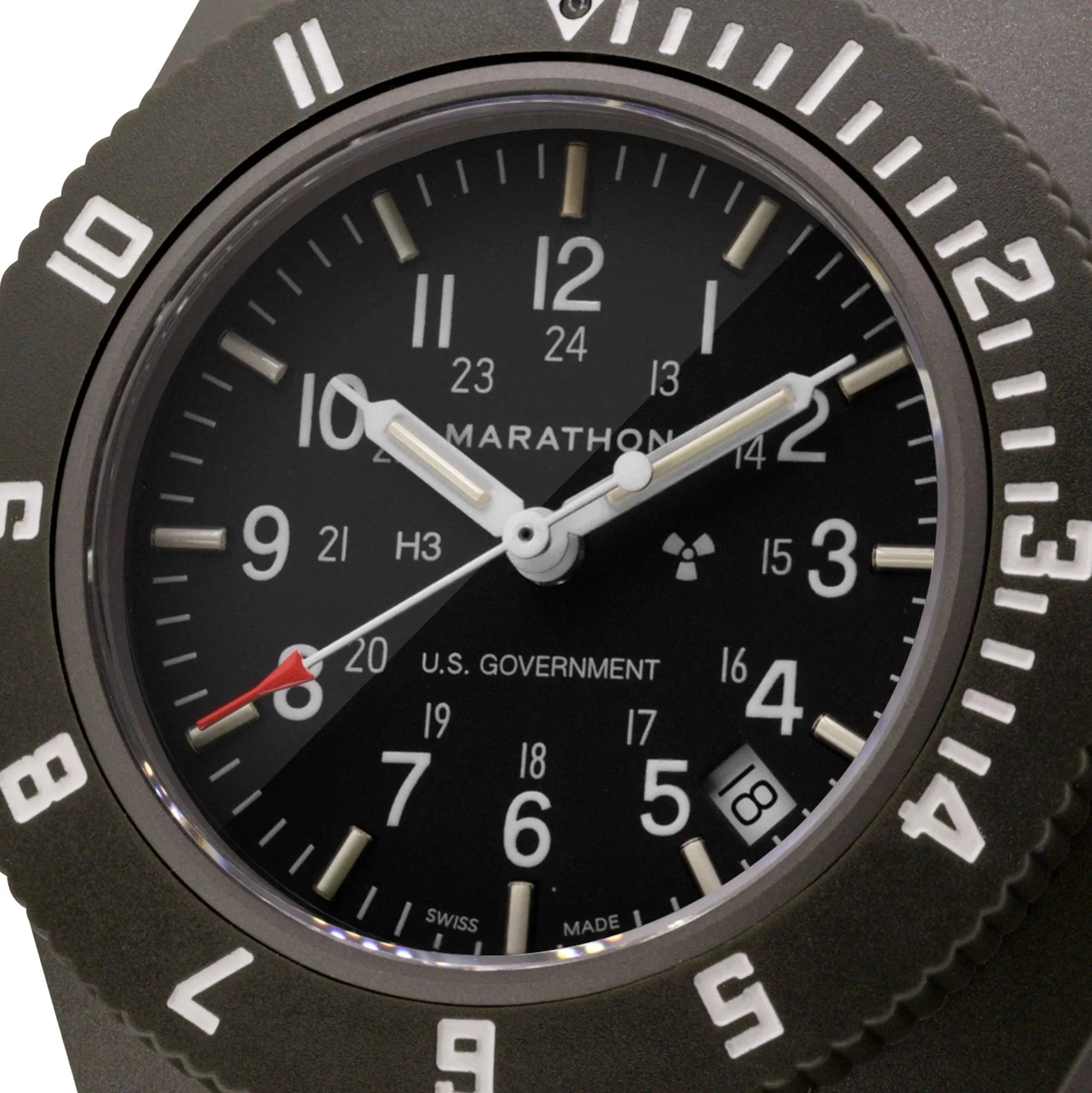 Marathon Pilot's Navigator with Date - 41mm US Government Markings Sage Green WW194013-S-SG-B - Image 3