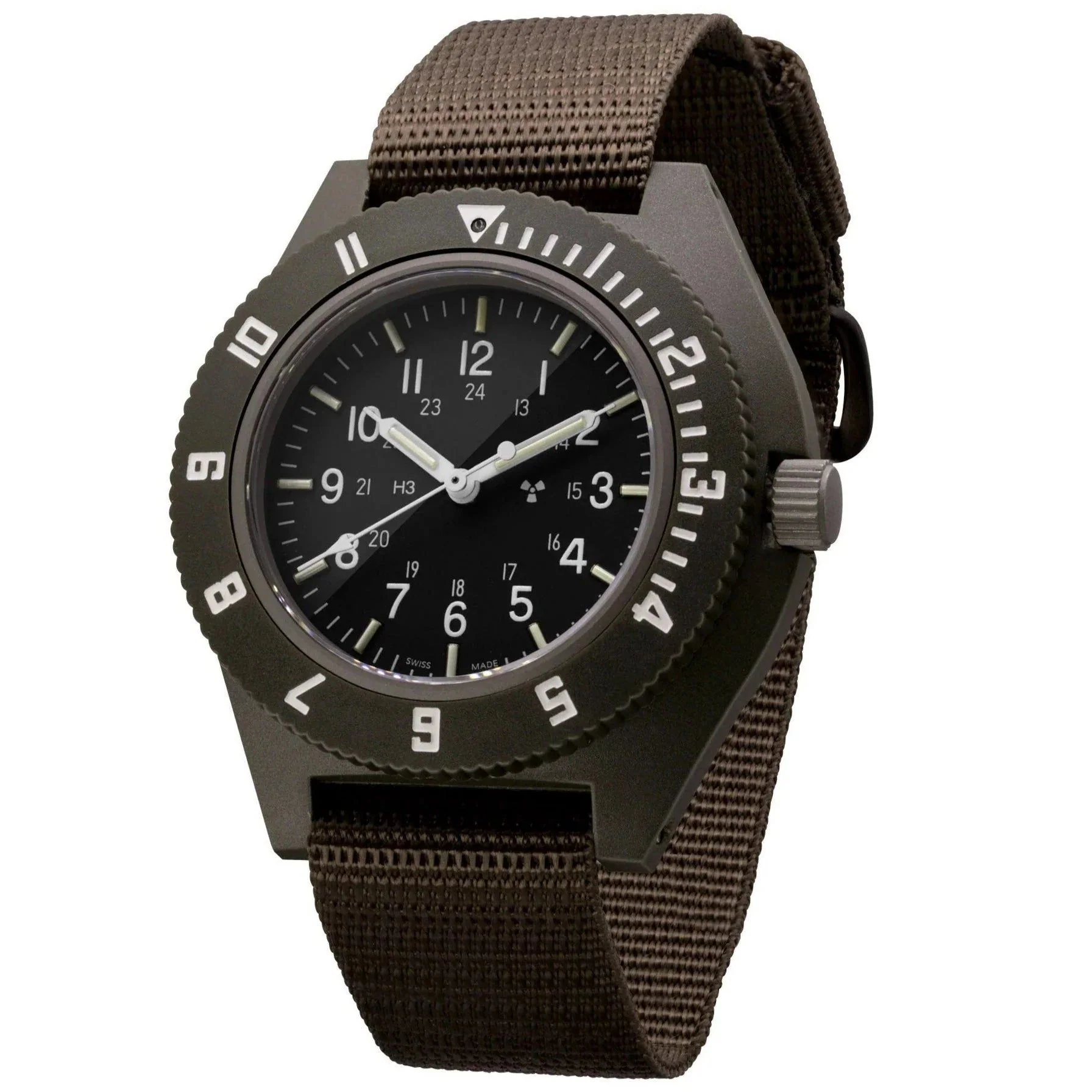 Marathon Sage Green Pilot's Navigator - 41mm No Government Markings Ballistic Nylon Sage Green WW194001-S-SG-D