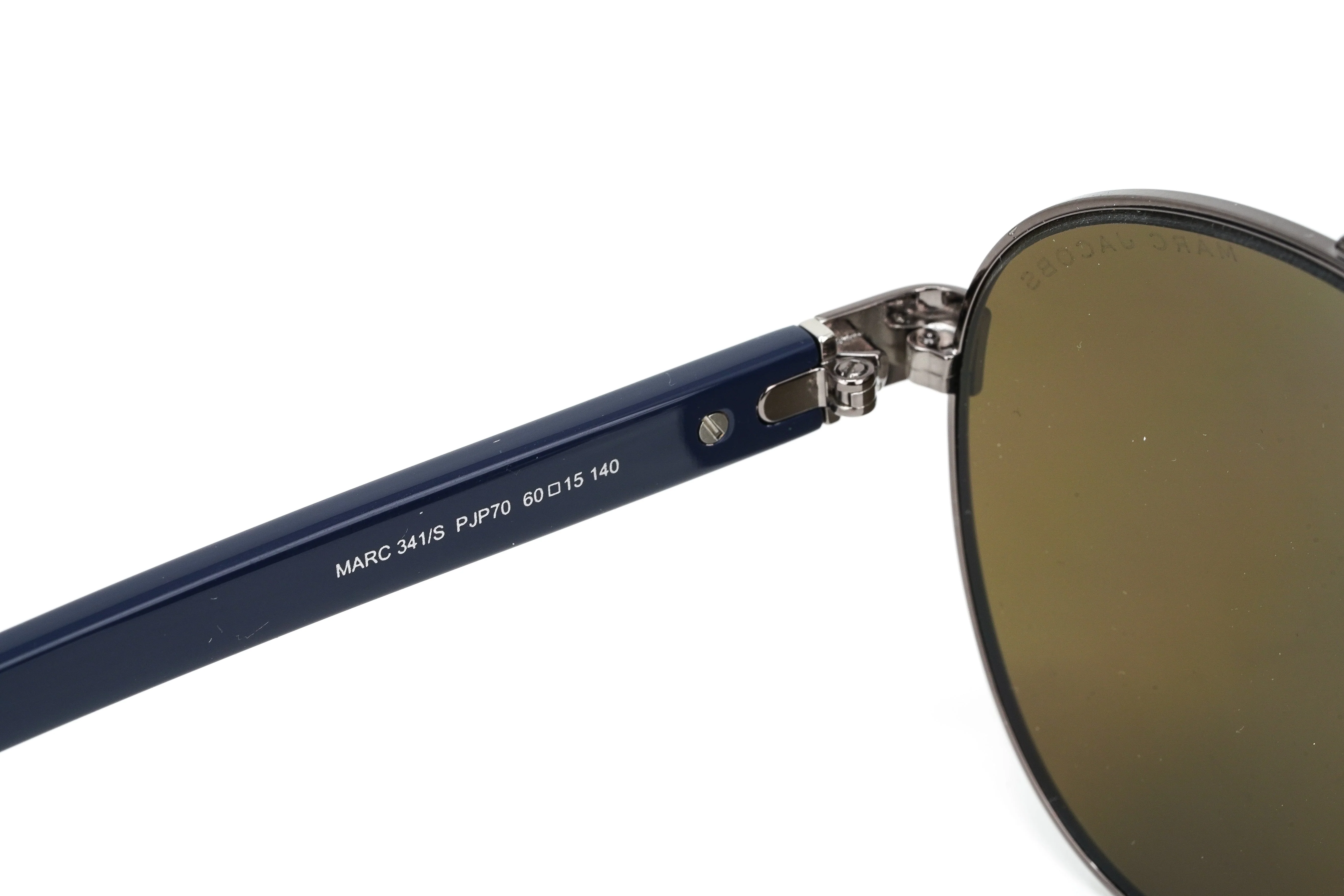 Marc Jacobs Men's Pilot Sunglasses Dark Ruthenium Brown Marc 341/S - Image 4