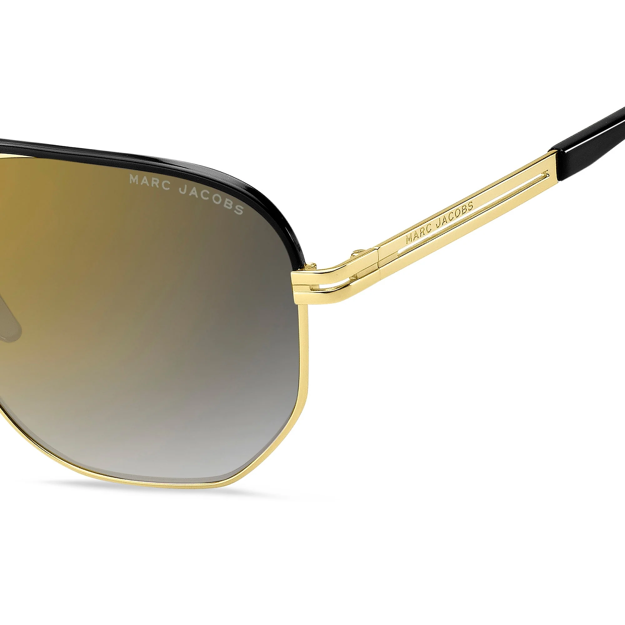 Marc Jacobs MARC 469/S RHL 58FQ(MJ21) Men's Gold Black Sunglasses - Image 3