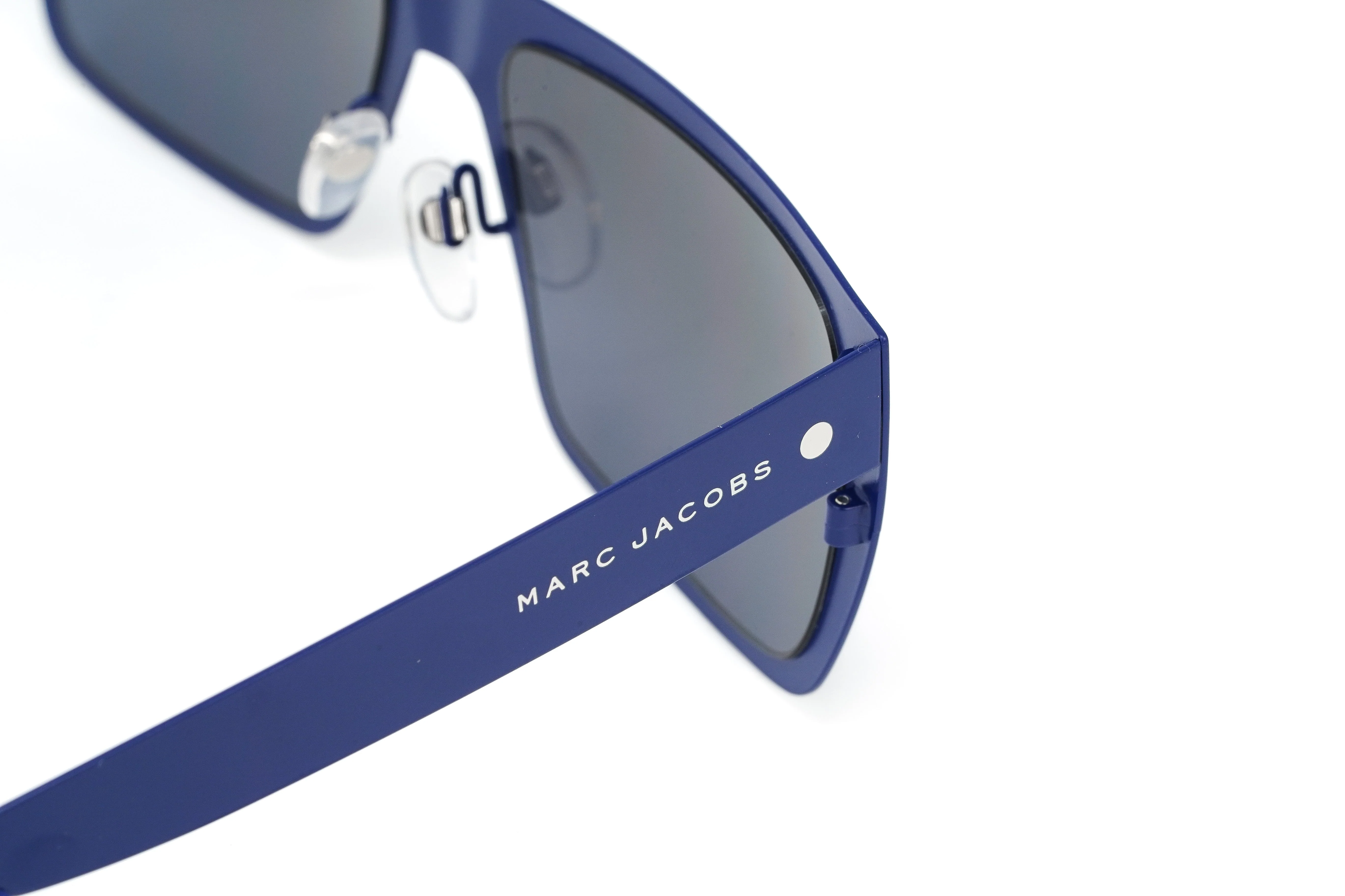 Marc Jacobs Men's Rectangular Sunglasses Flat Top Blue - Image 5