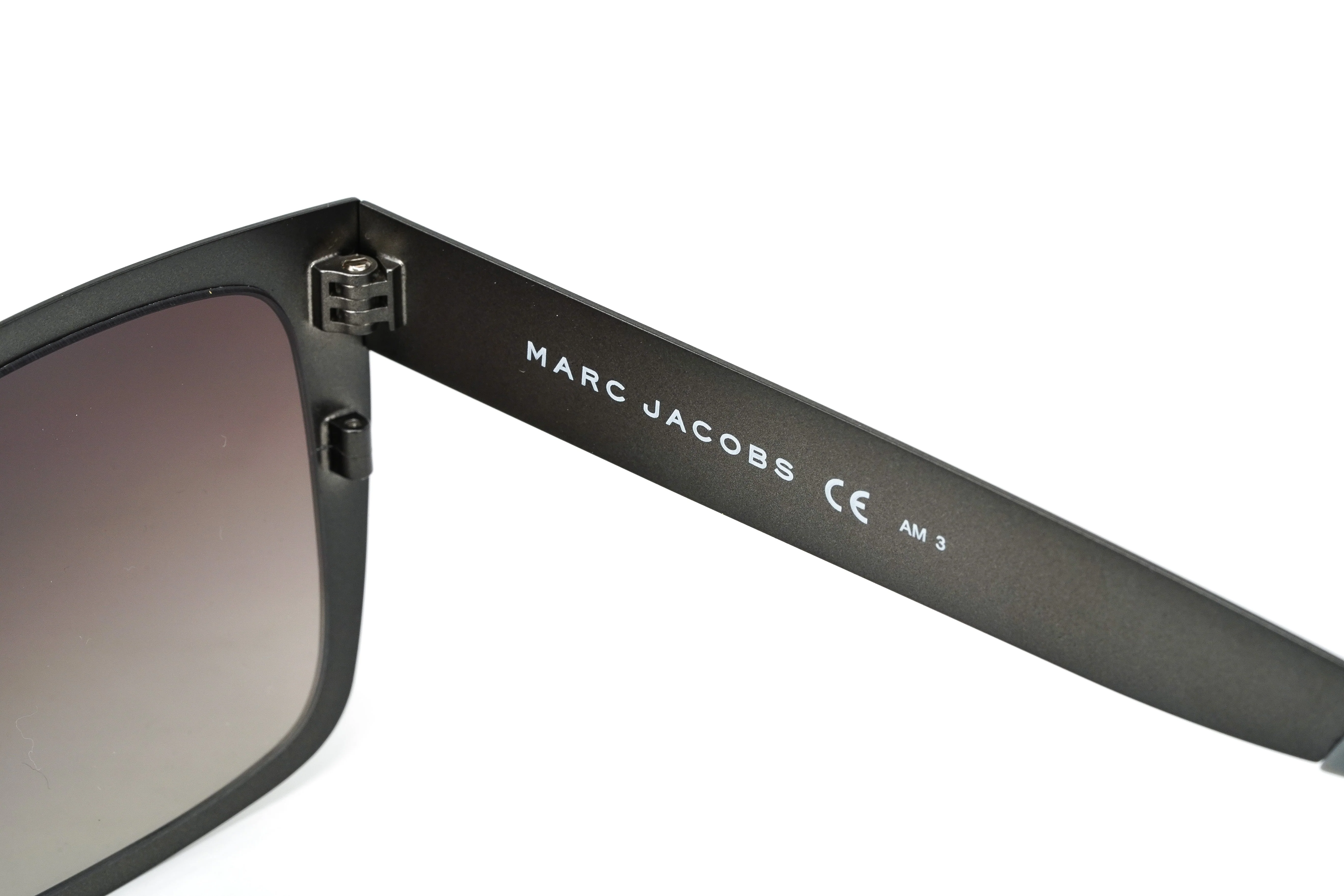 Marc Jacobs Men's Rectangular Sunglasses Flat Top Grey - Image 3