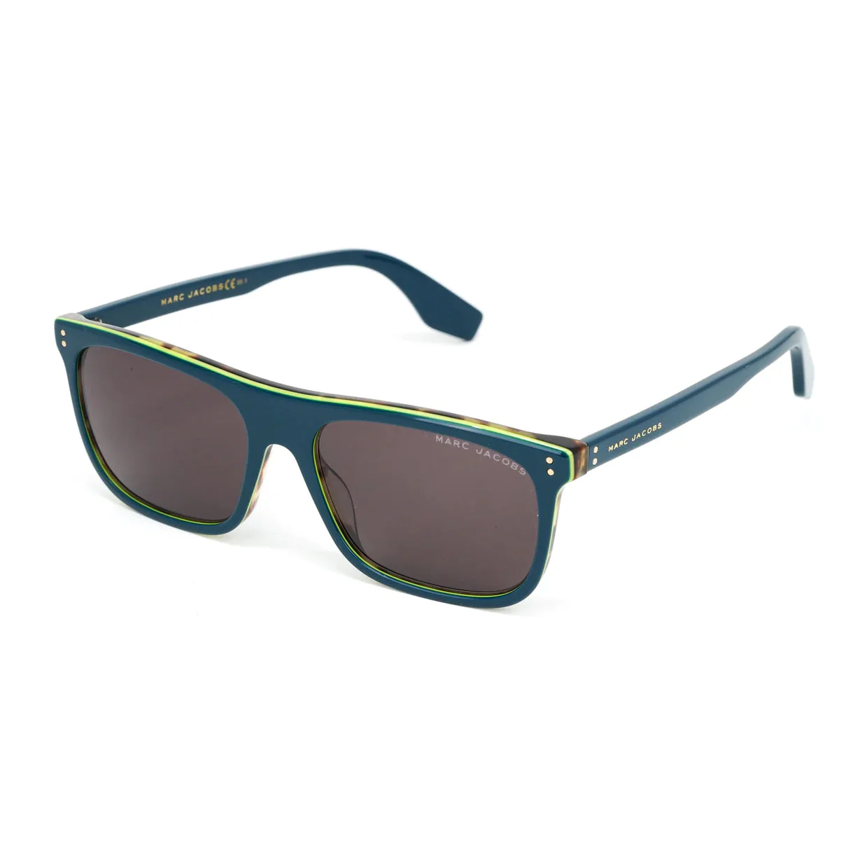 Marc Jacobs Men's Rectangular Sunglasses Flat Top Turquoise
