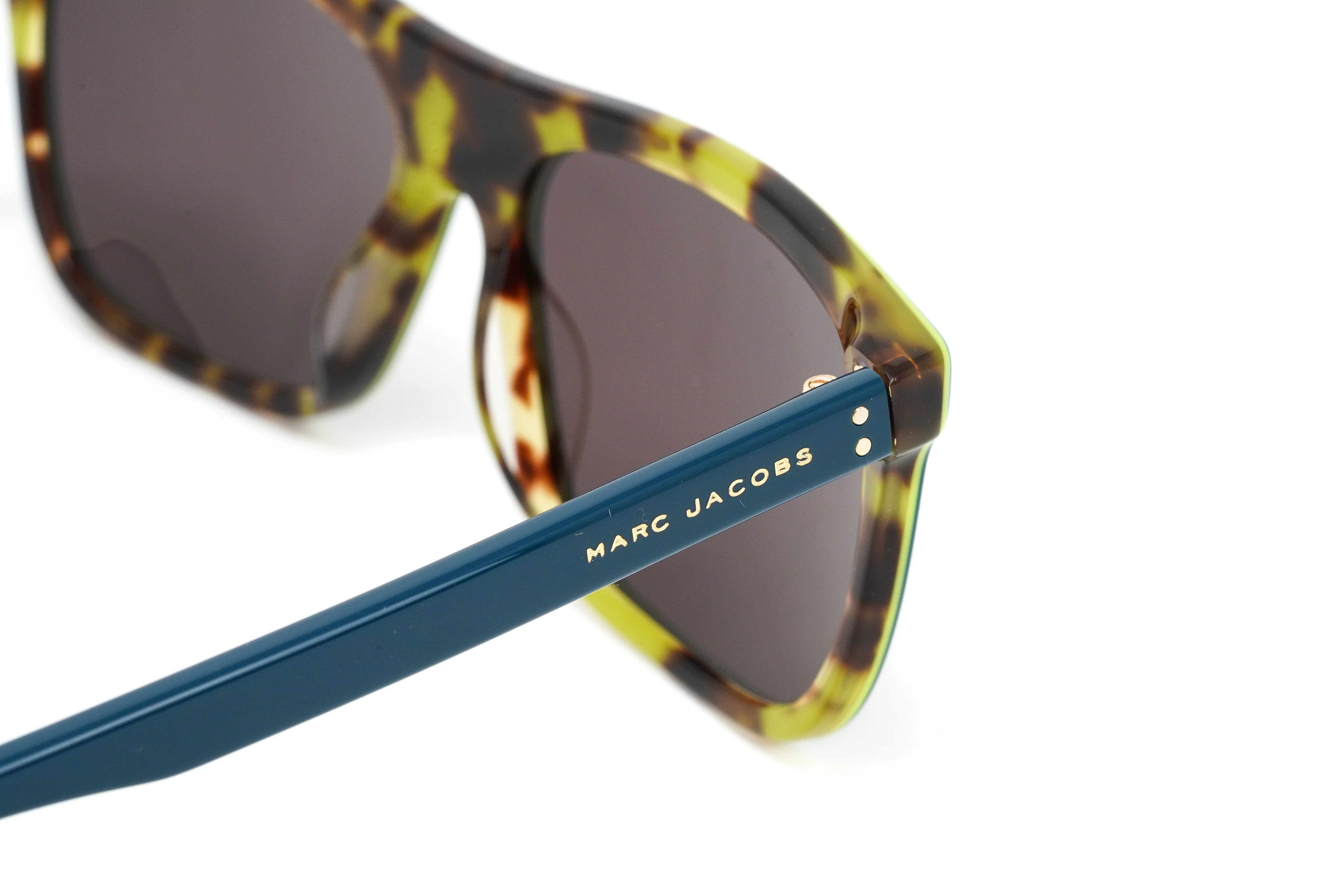 Marc Jacobs Men's Rectangular Sunglasses Flat Top Turquoise - Image 5