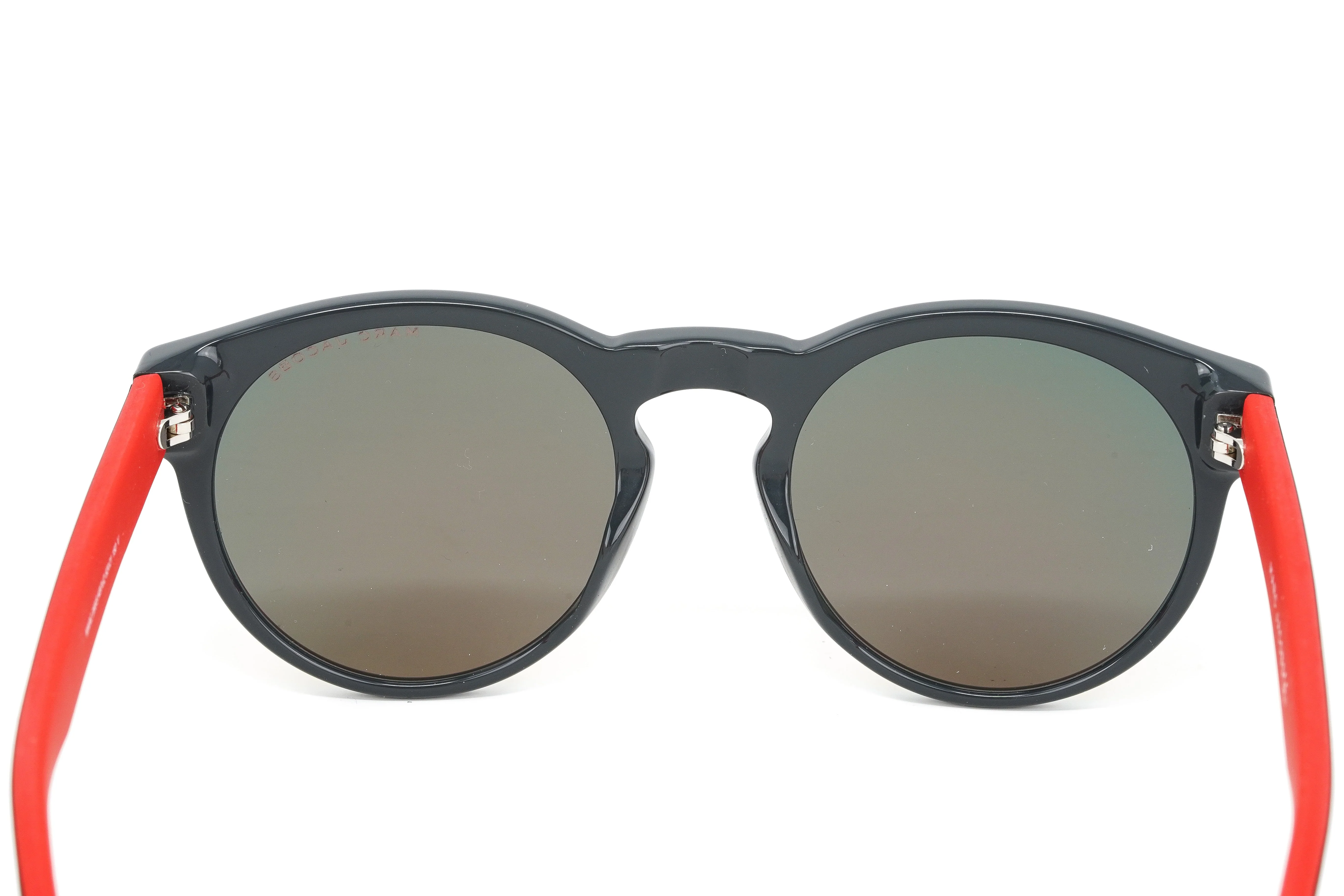 Marc Jacobs Unisex Round Sunglasses Grey Red Mirror - Image 6