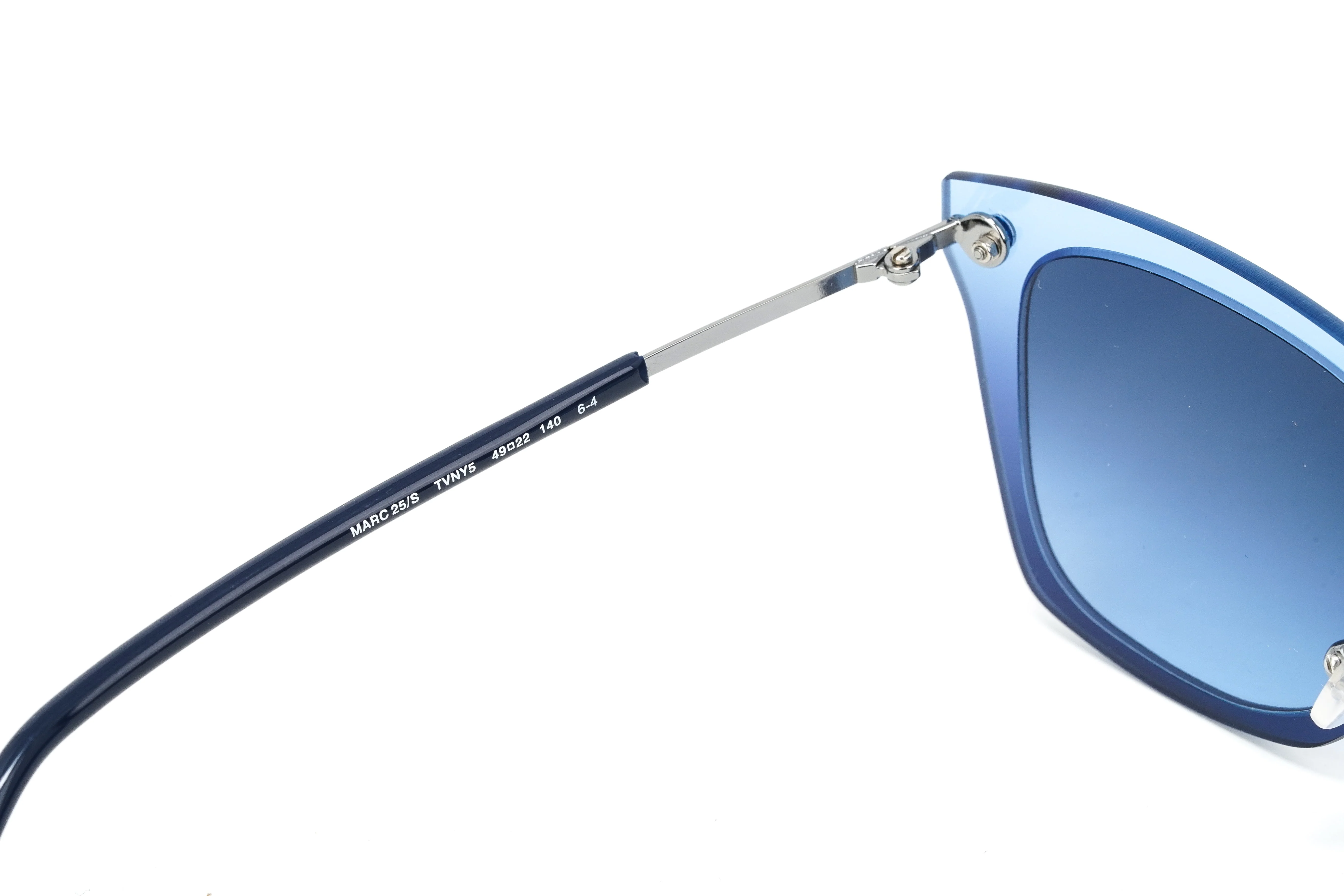 Marc Jacobs Unisex Square Sunglasses Blue on Blue - Image 4