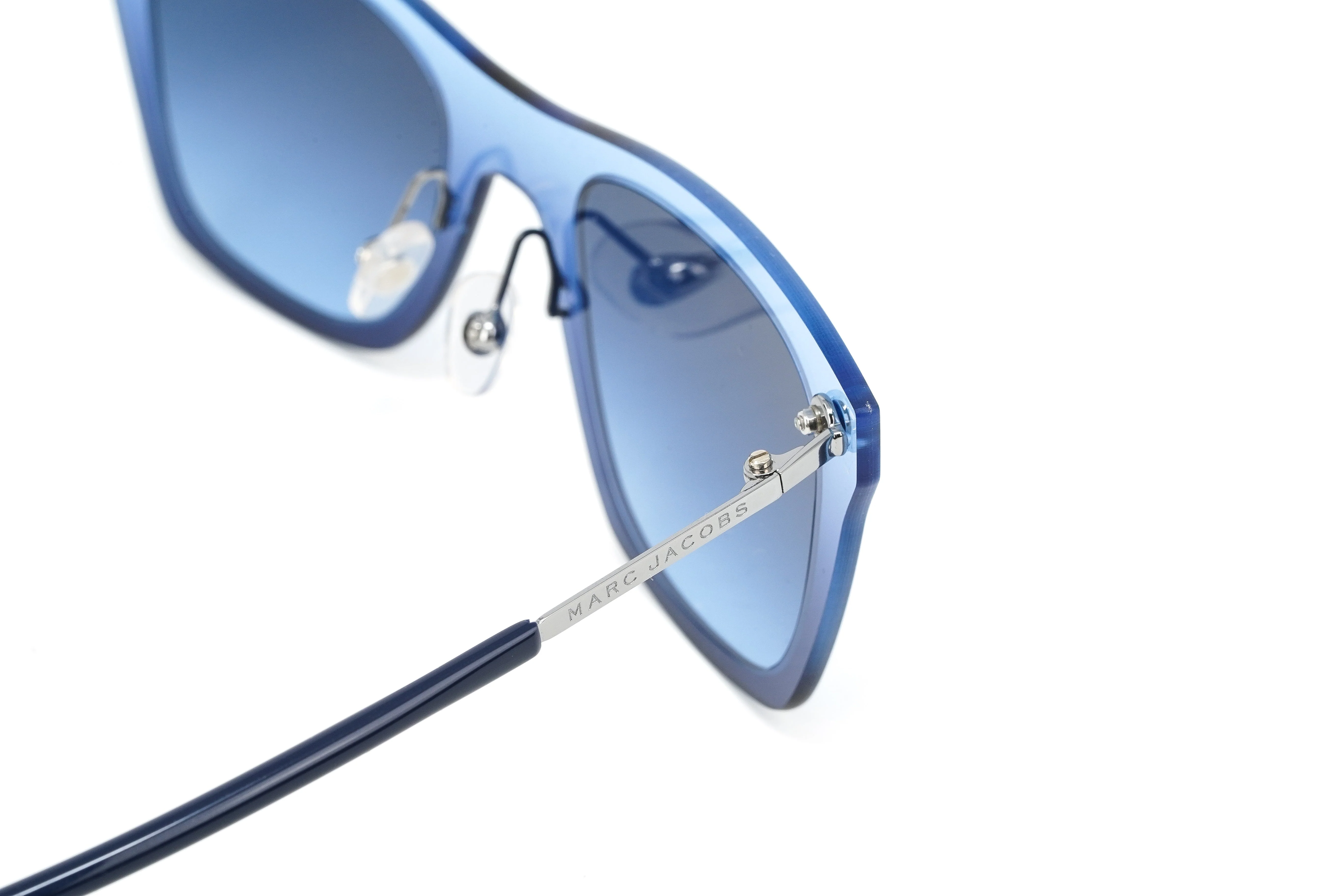 Marc Jacobs Unisex Square Sunglasses Blue on Blue - Image 5