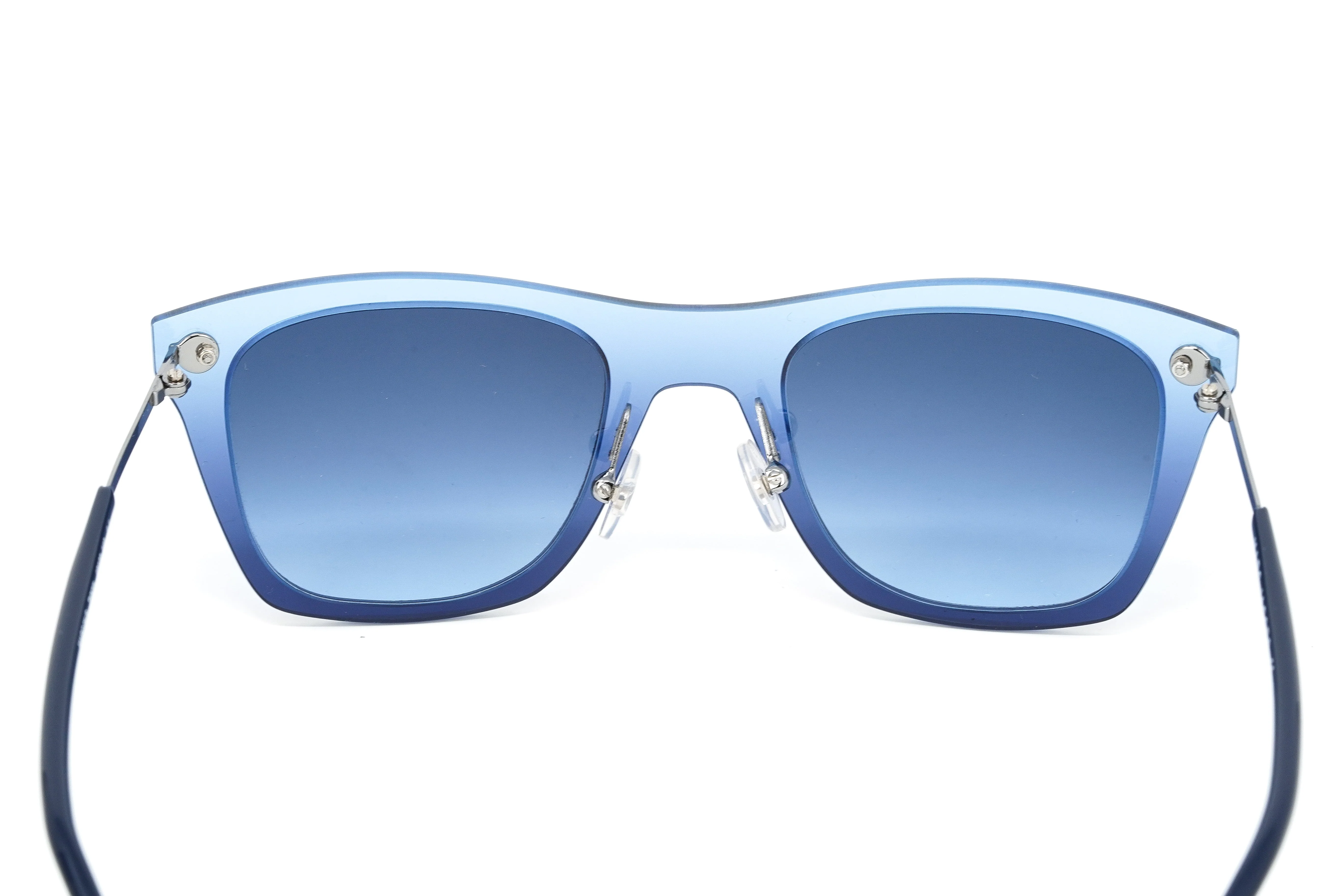 Marc Jacobs Unisex Square Sunglasses Blue on Blue - Image 6