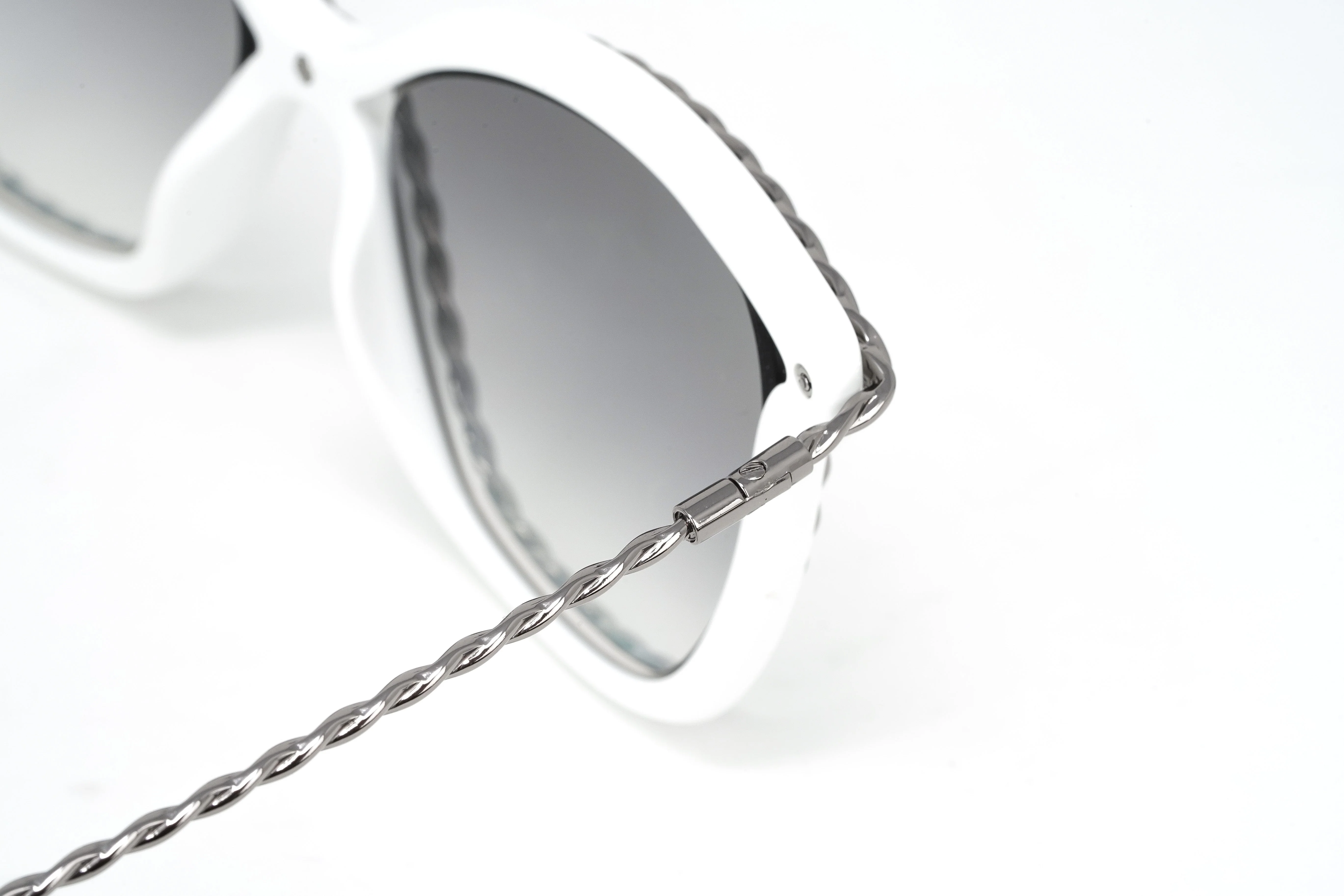 Marc Jacobs Women's Cat Eye Sunglasses White Grey - Image 6
