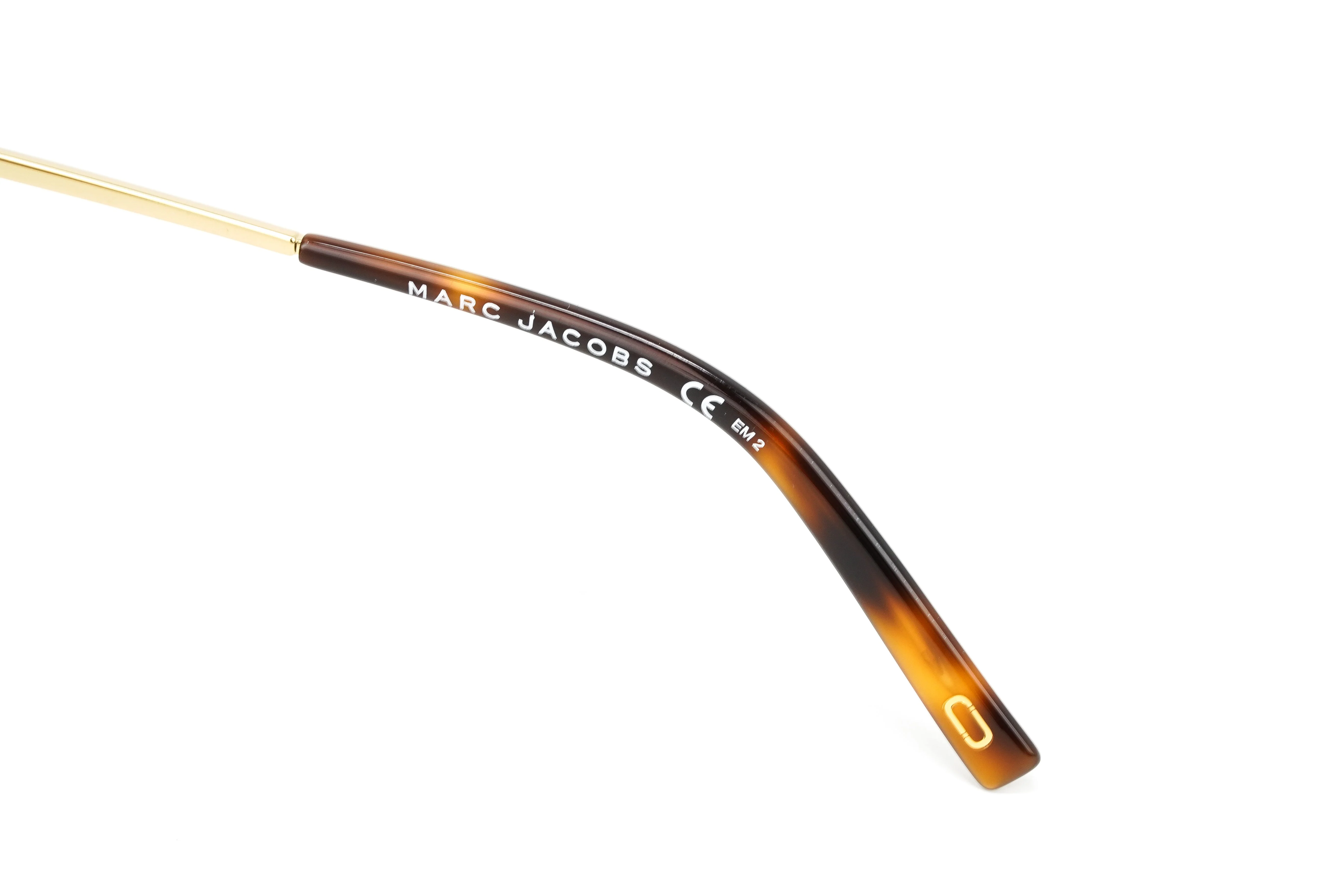 Marc Jacobs Women's Gold Round Sunglasses Brown Tortoise - Image 3