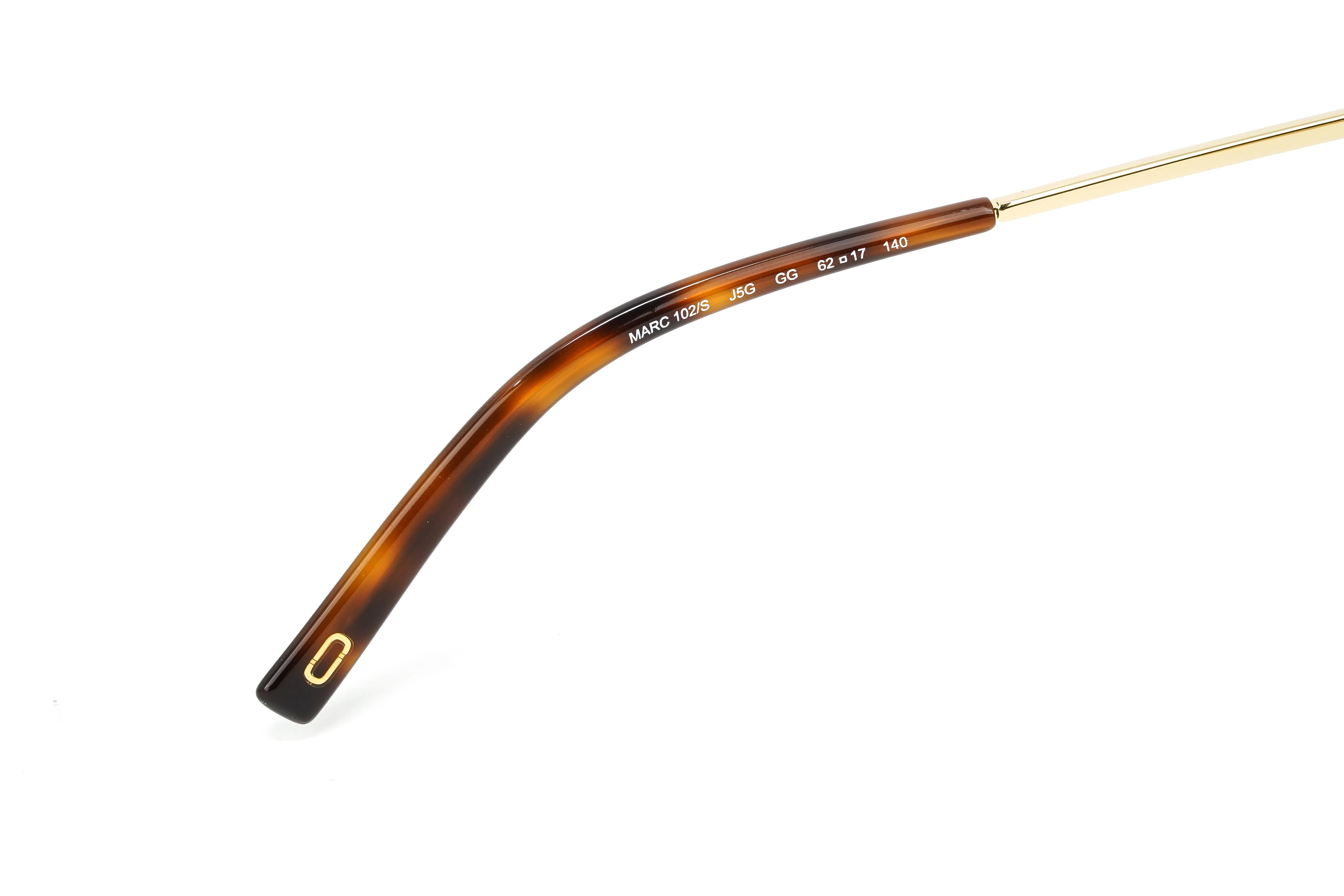 Marc Jacobs Women's Gold Round Sunglasses Brown Tortoise - Image 4
