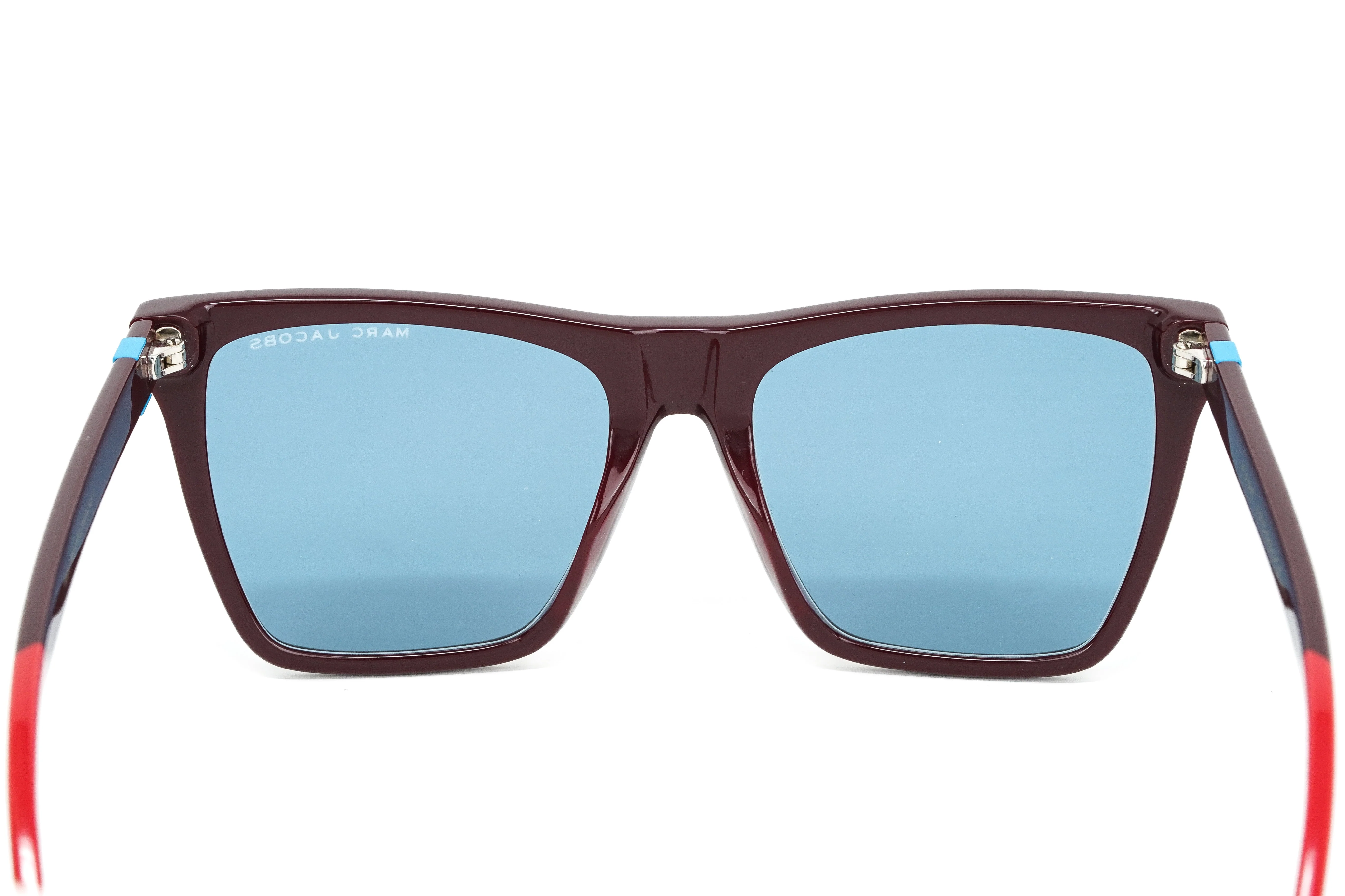 Marc Jacobs Women's Square Sunglasses Burgundy Blue - Image 6