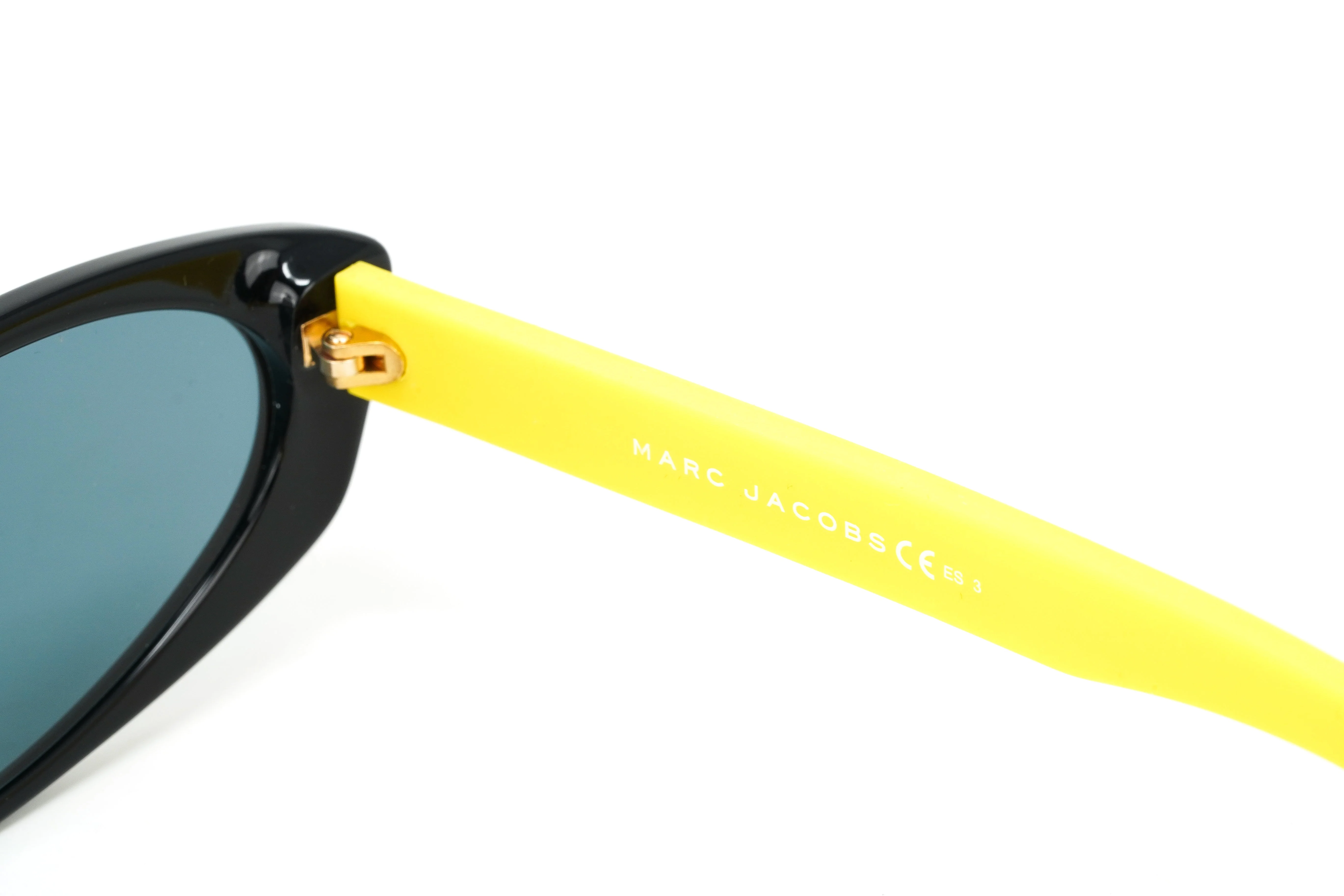 Marc Jacobs Women's Sunglasses Angular Black Yellow 356/S 40G - Image 3