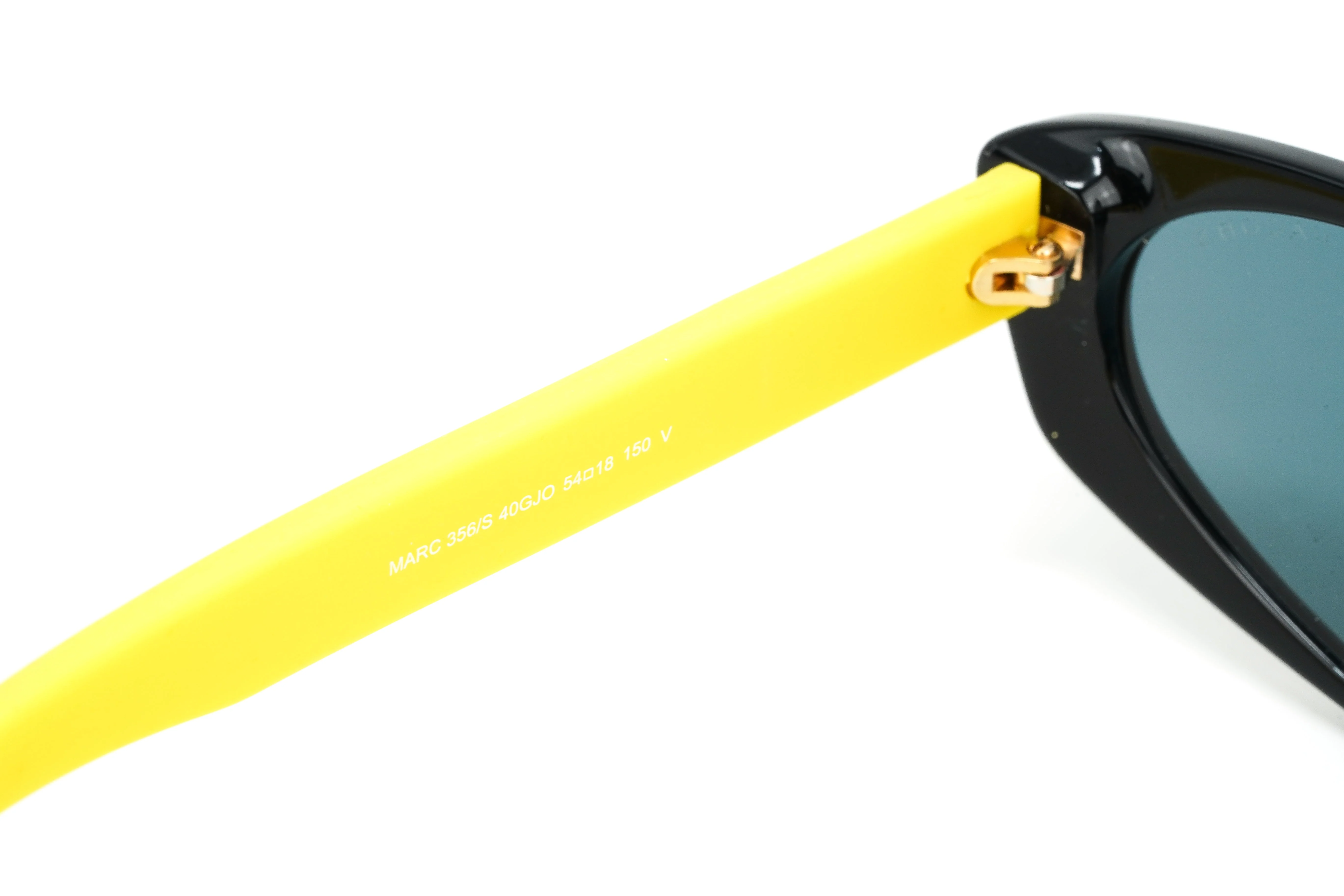 Marc Jacobs Women's Sunglasses Angular Black Yellow 356/S 40G - Image 4
