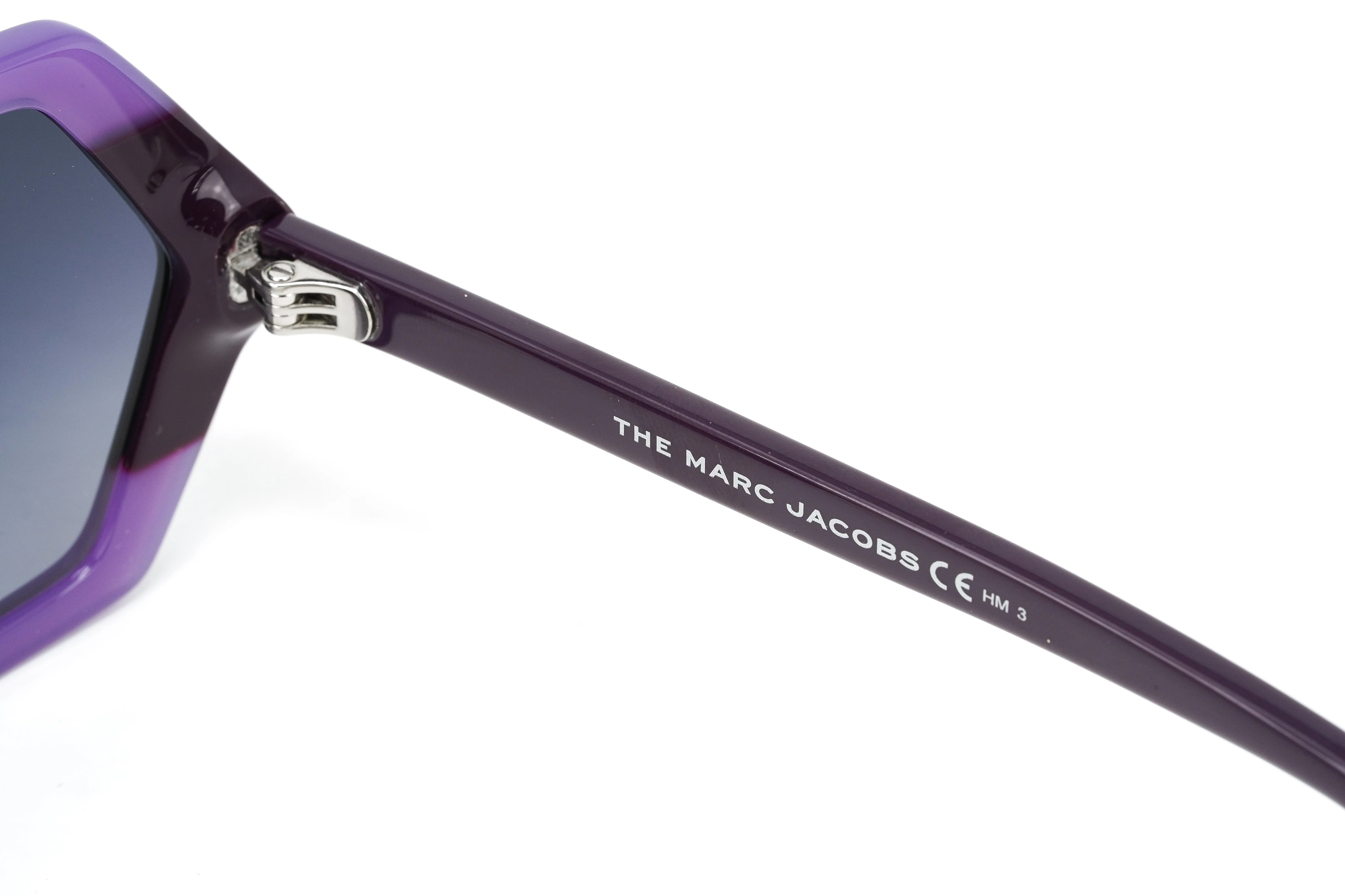 Marc Jacobs Women's Sunglasses Oversized Hexagonal Purple - Image 3