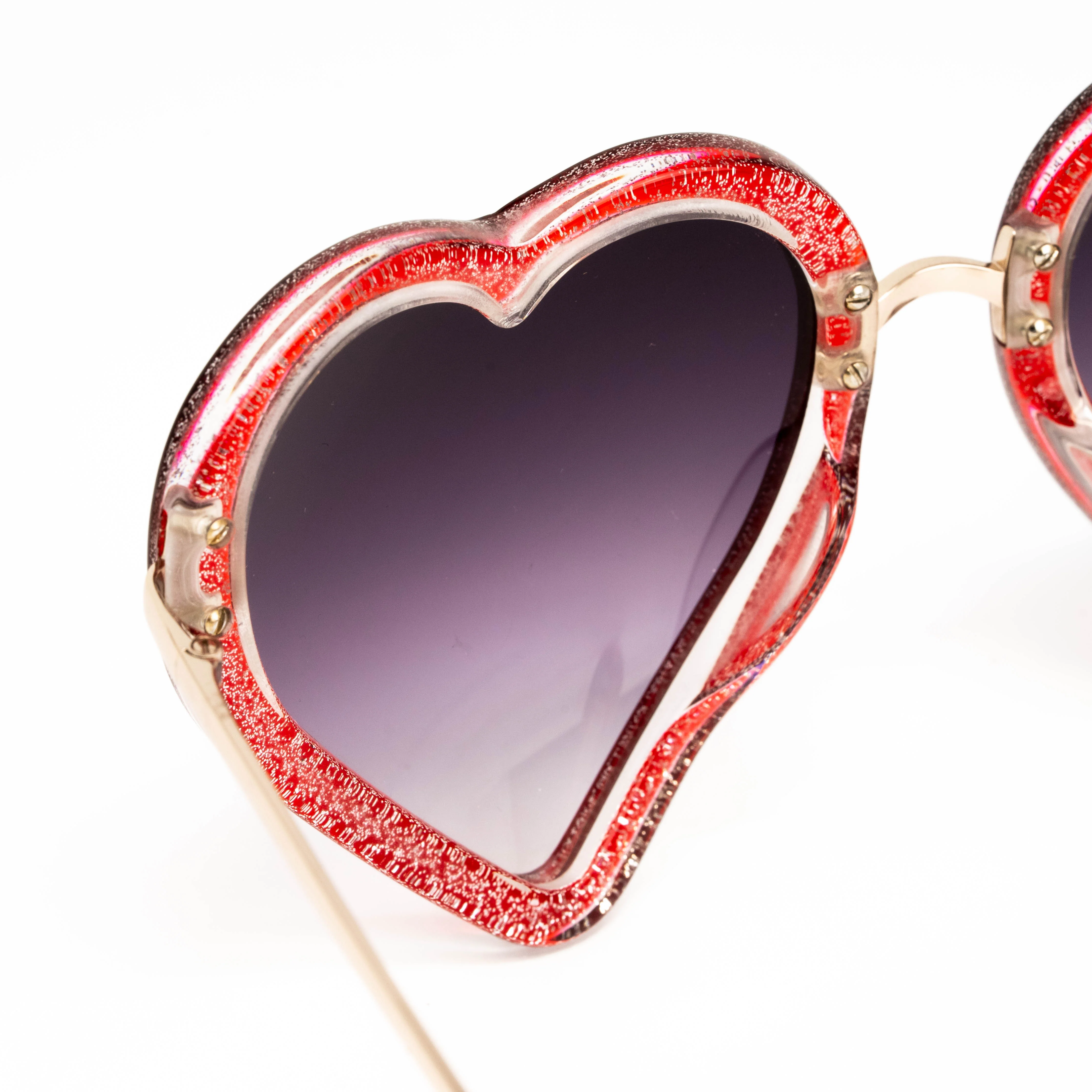 Markus Lupfer x Linda Farrow Heart Sunglasses - Image 4