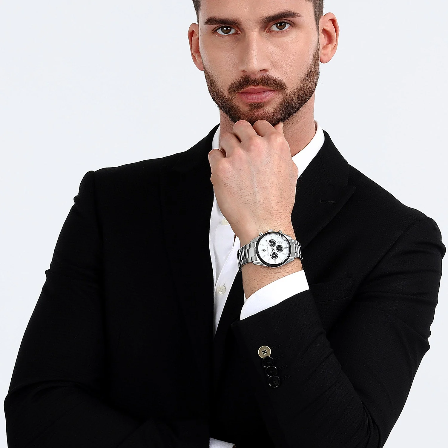 Maserati Attrazione Men's Silver Watch - Image 7