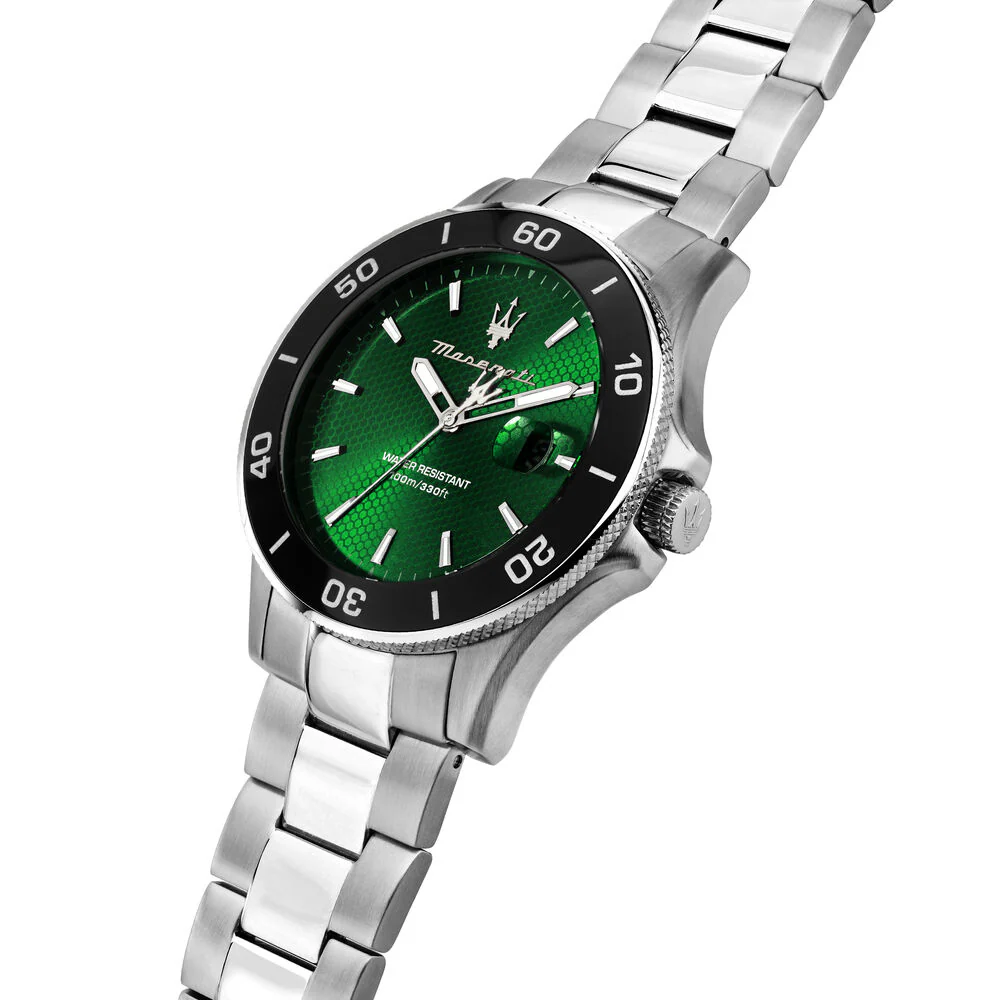 Maserati Competizione Men's Green Watch - Image 5