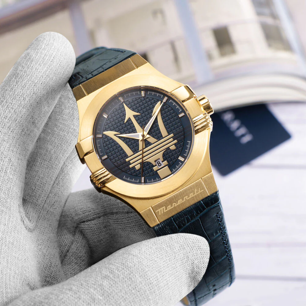 Maserati Men's Potenza Blue Watch - Image 8
