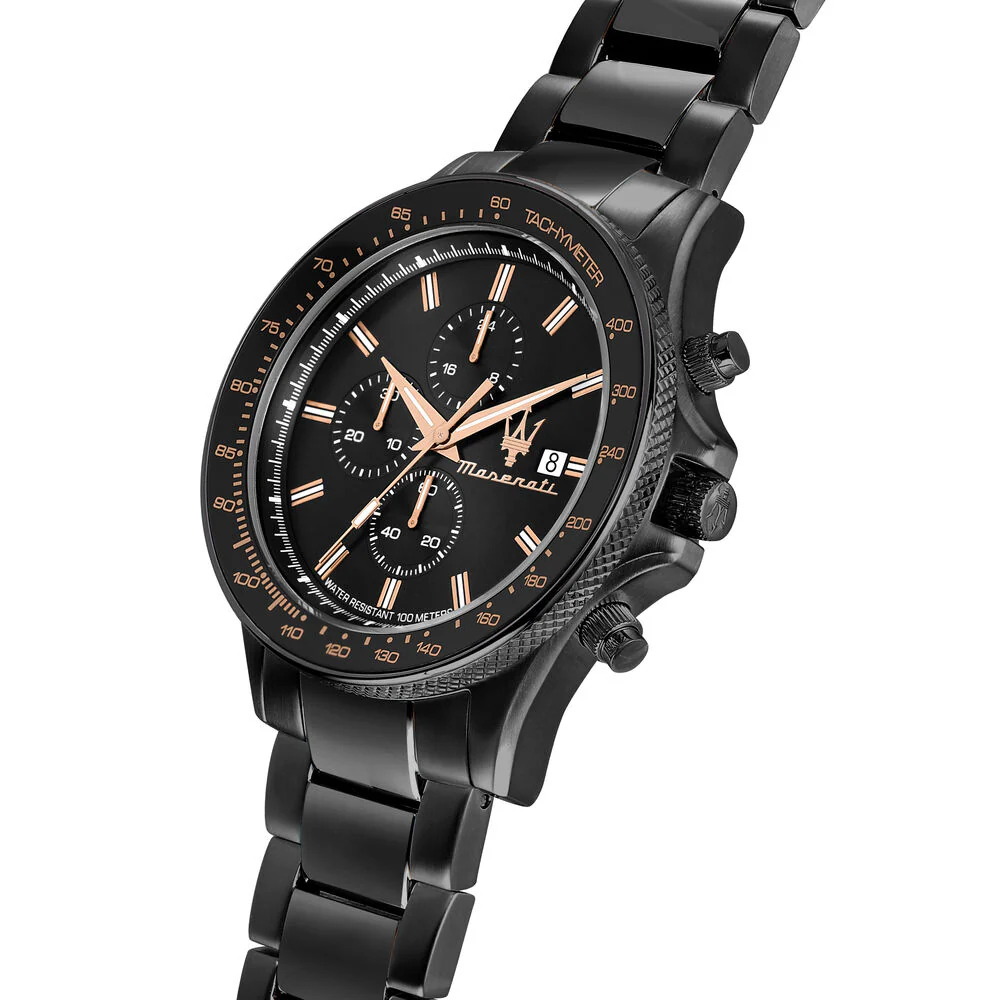 Maserati Men's Sfida Black Watch - Image 5