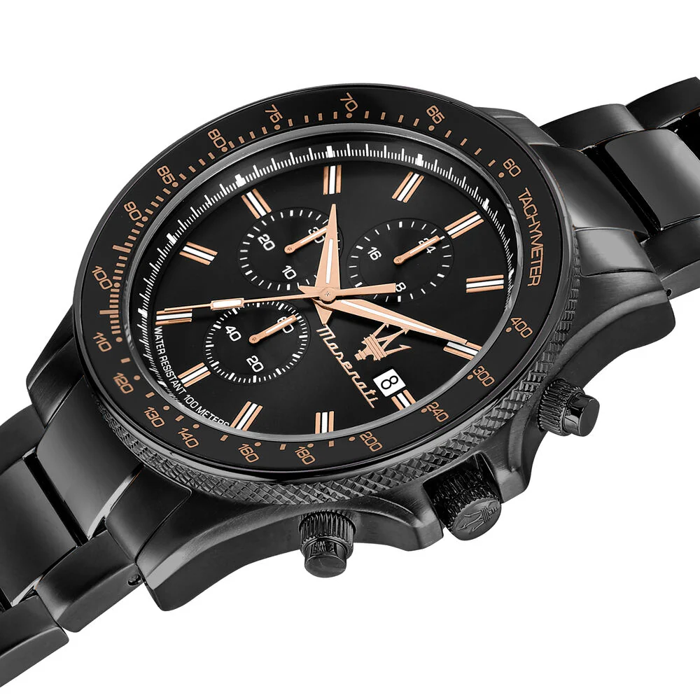 Maserati Men's Sfida Black Watch - Image 7
