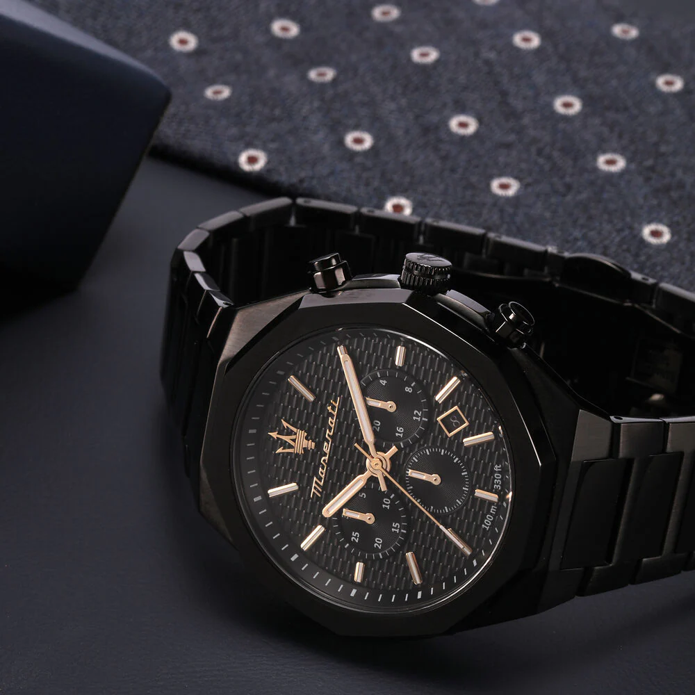 Maserati Men's Stile Black Watch - Image 5