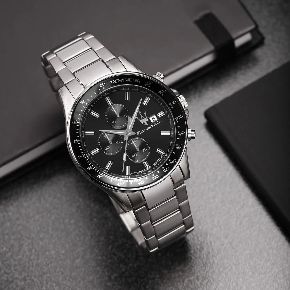 Maserati Sfida Black Men's Watch - Image 6