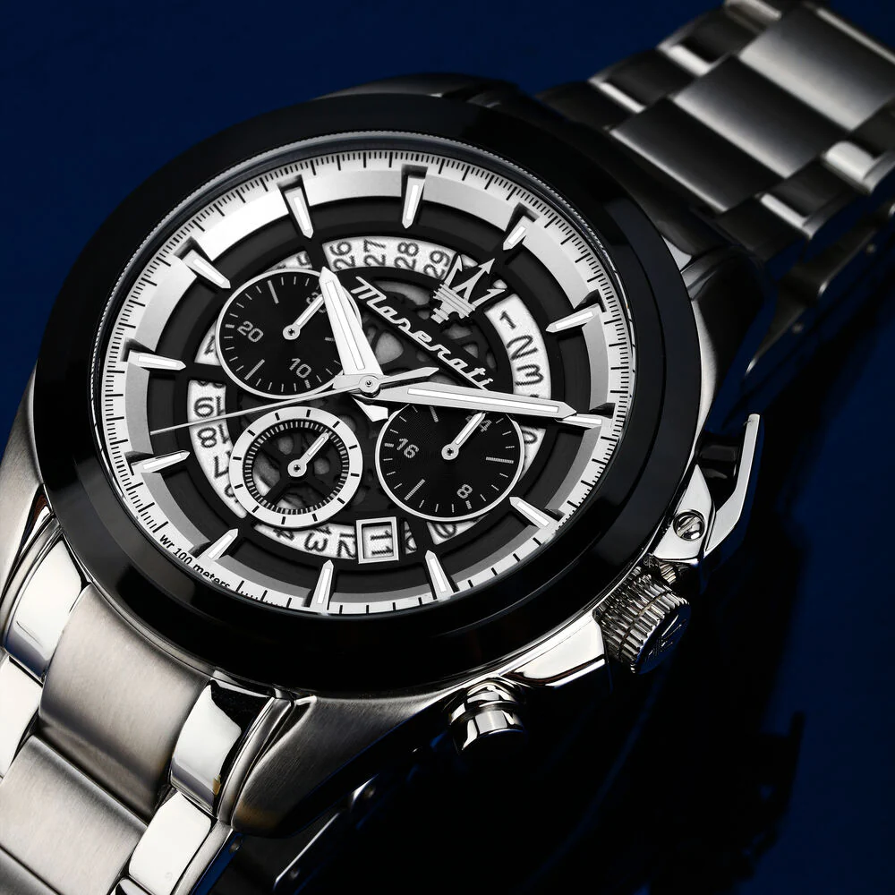 Maserati Traguardo Men's Black Watch - Image 6