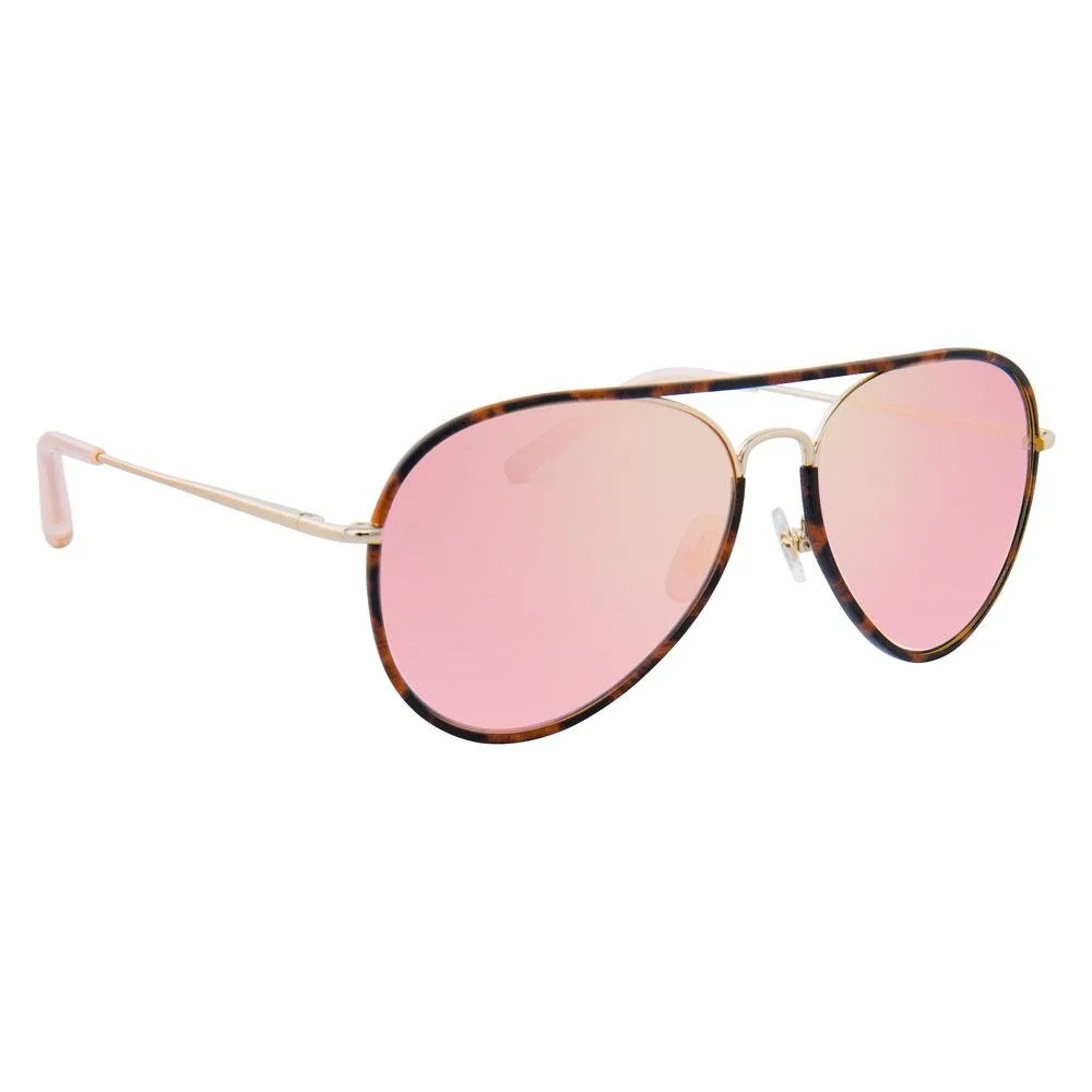Matthew Williamson Ladies Sunglasses Tortoise Shell and Pink - Image 3