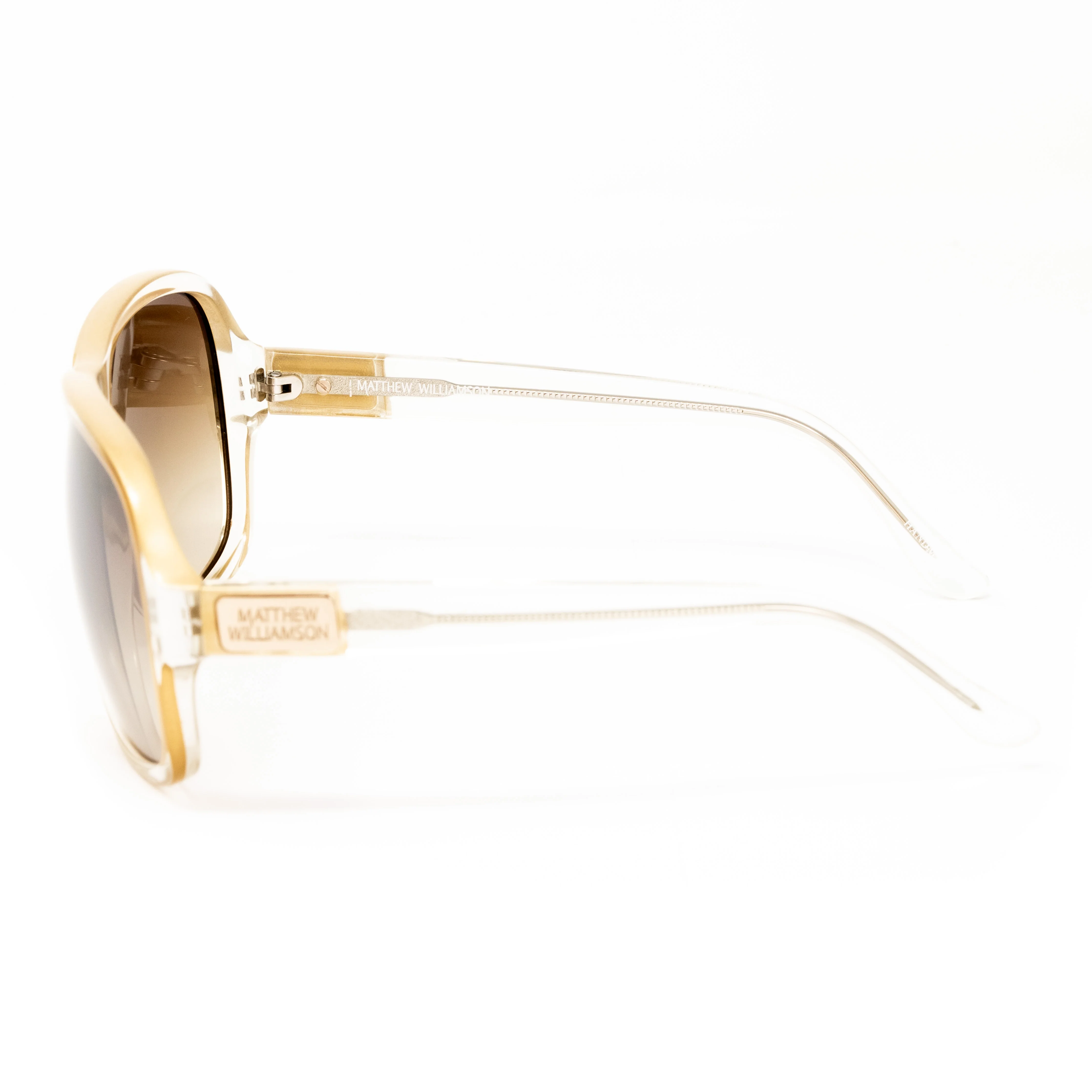 Matthew Williamson x Linda Farrow Gold Sunglasses - Image 2