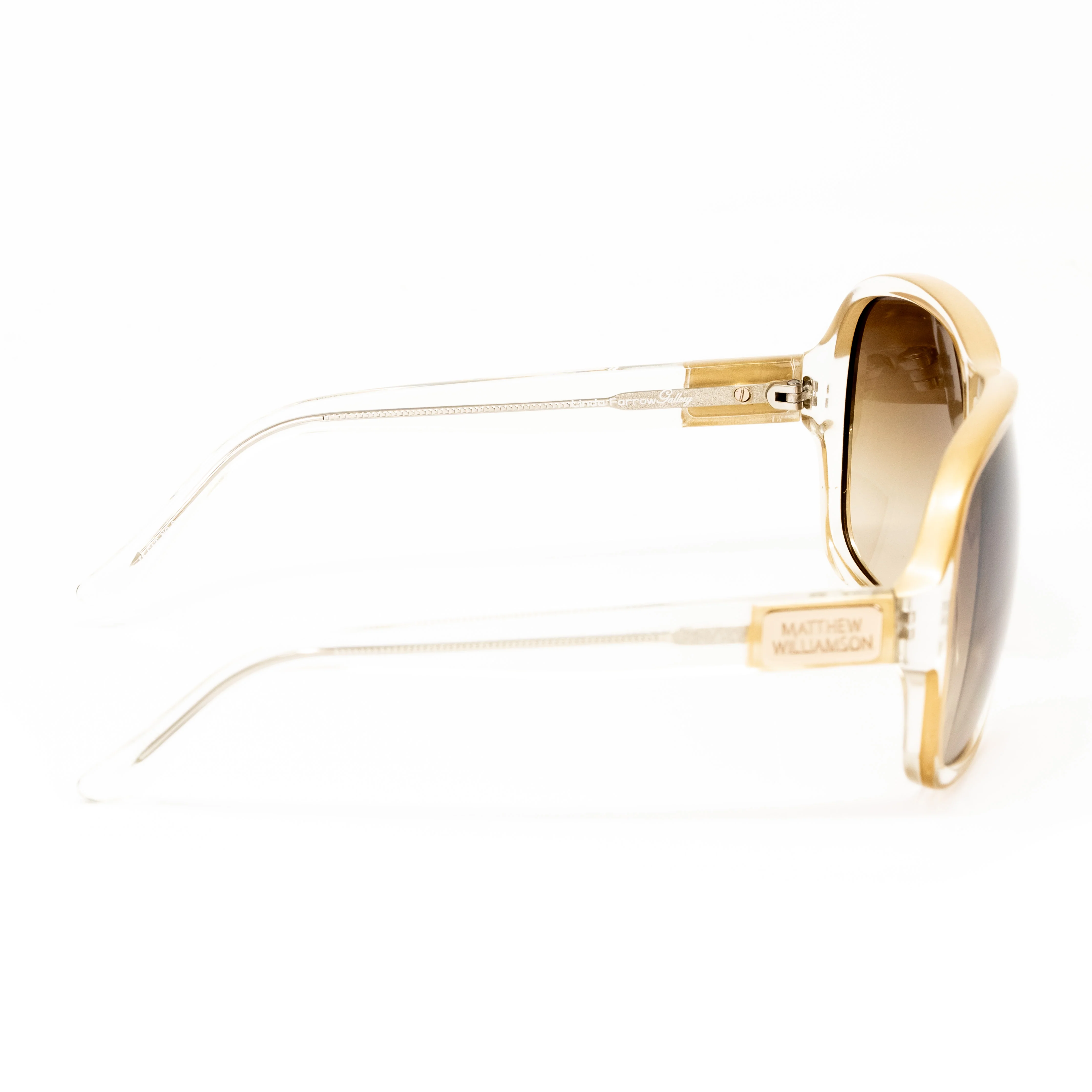 Matthew Williamson x Linda Farrow Gold Sunglasses - Image 3