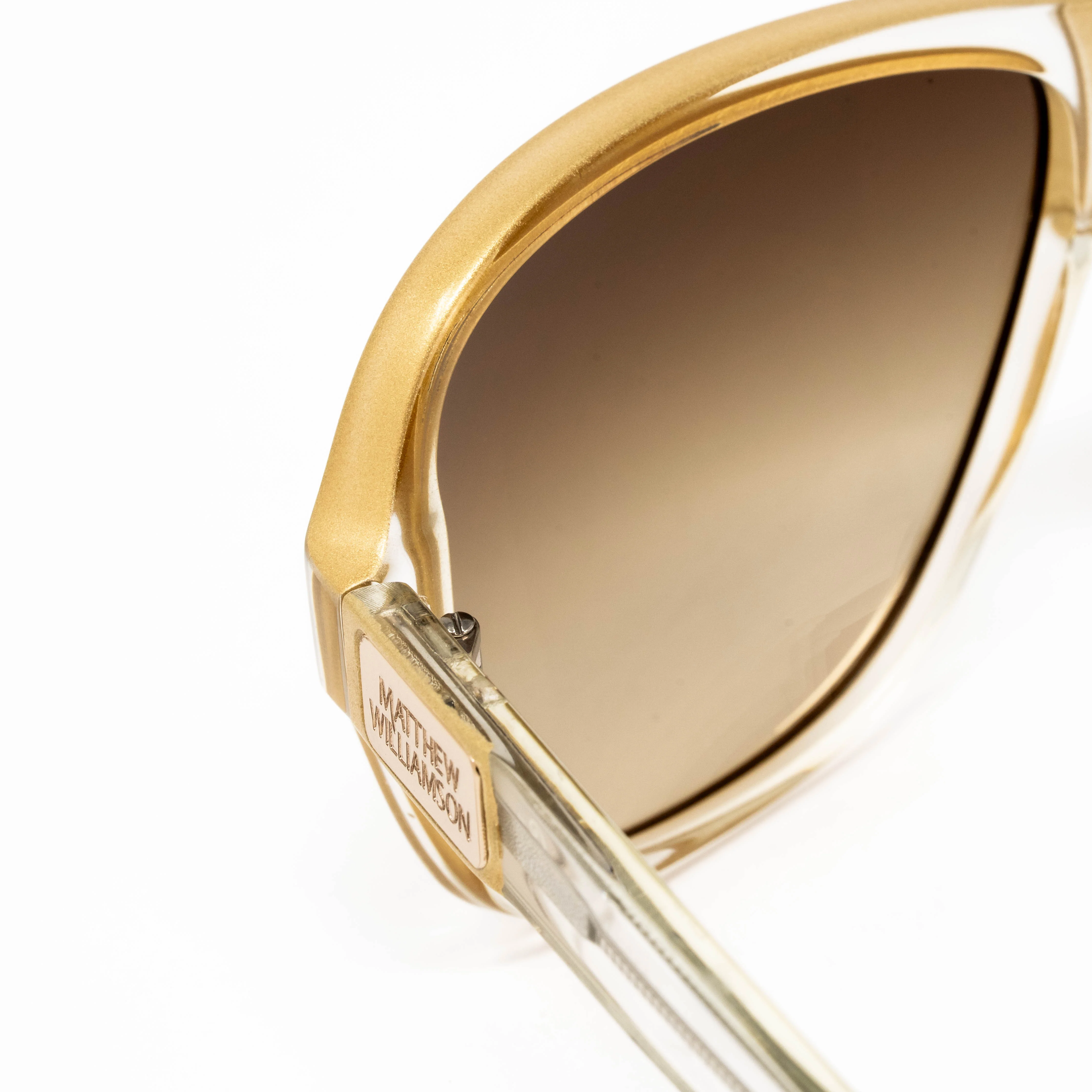 Matthew Williamson x Linda Farrow Gold Sunglasses - Image 4