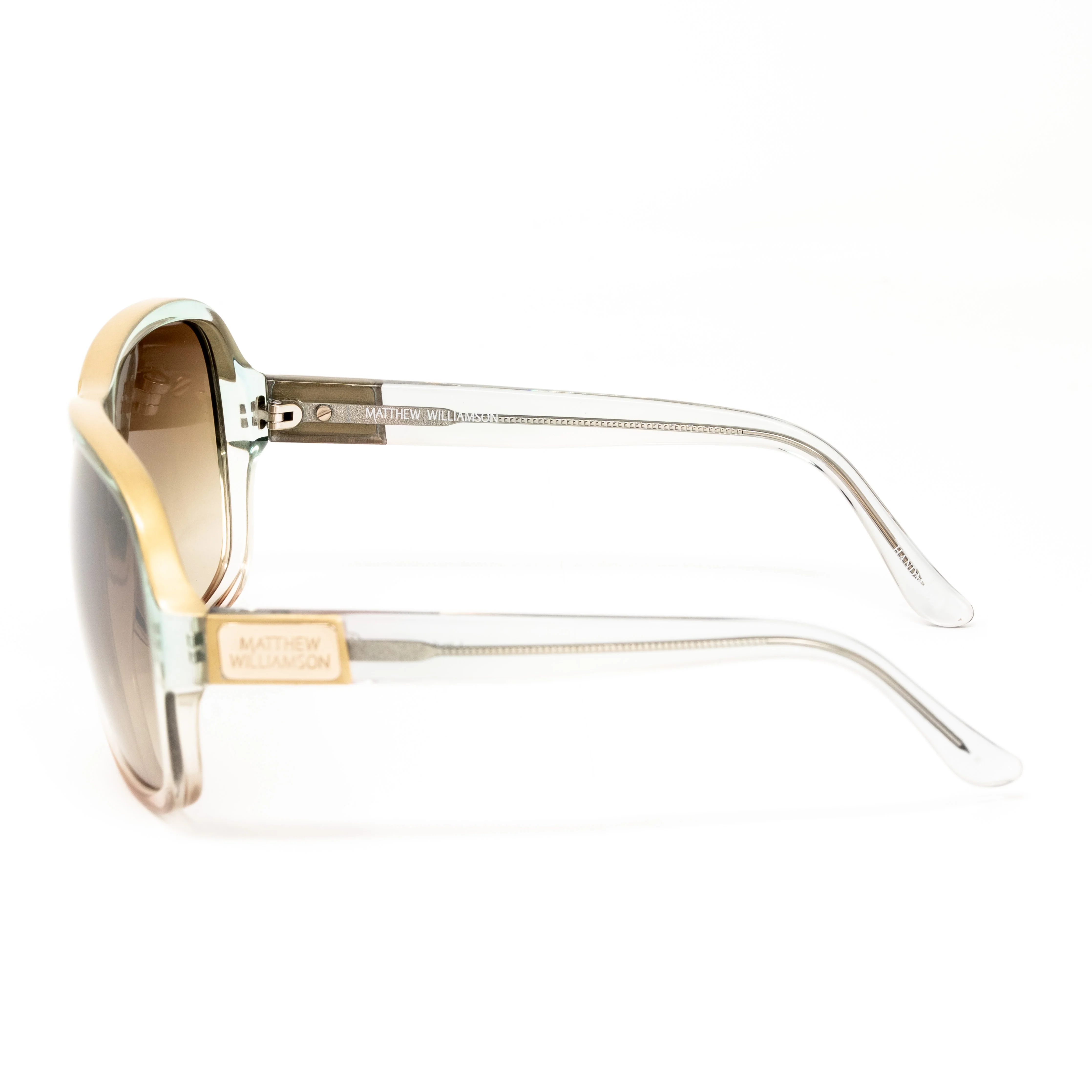 Matthew Williamson x Linda Farrow Gold Sunglasses - Image 2